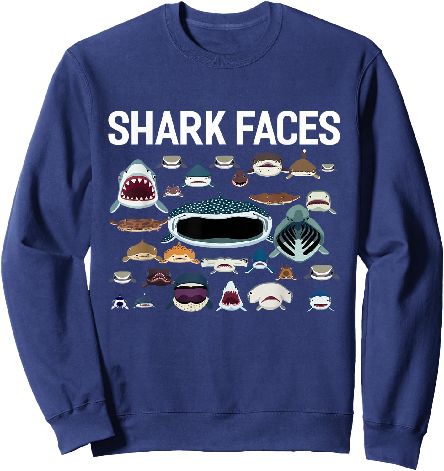Haigesichter Wal Haifischflosse Sweatshirt - Sweatshirt | Navy