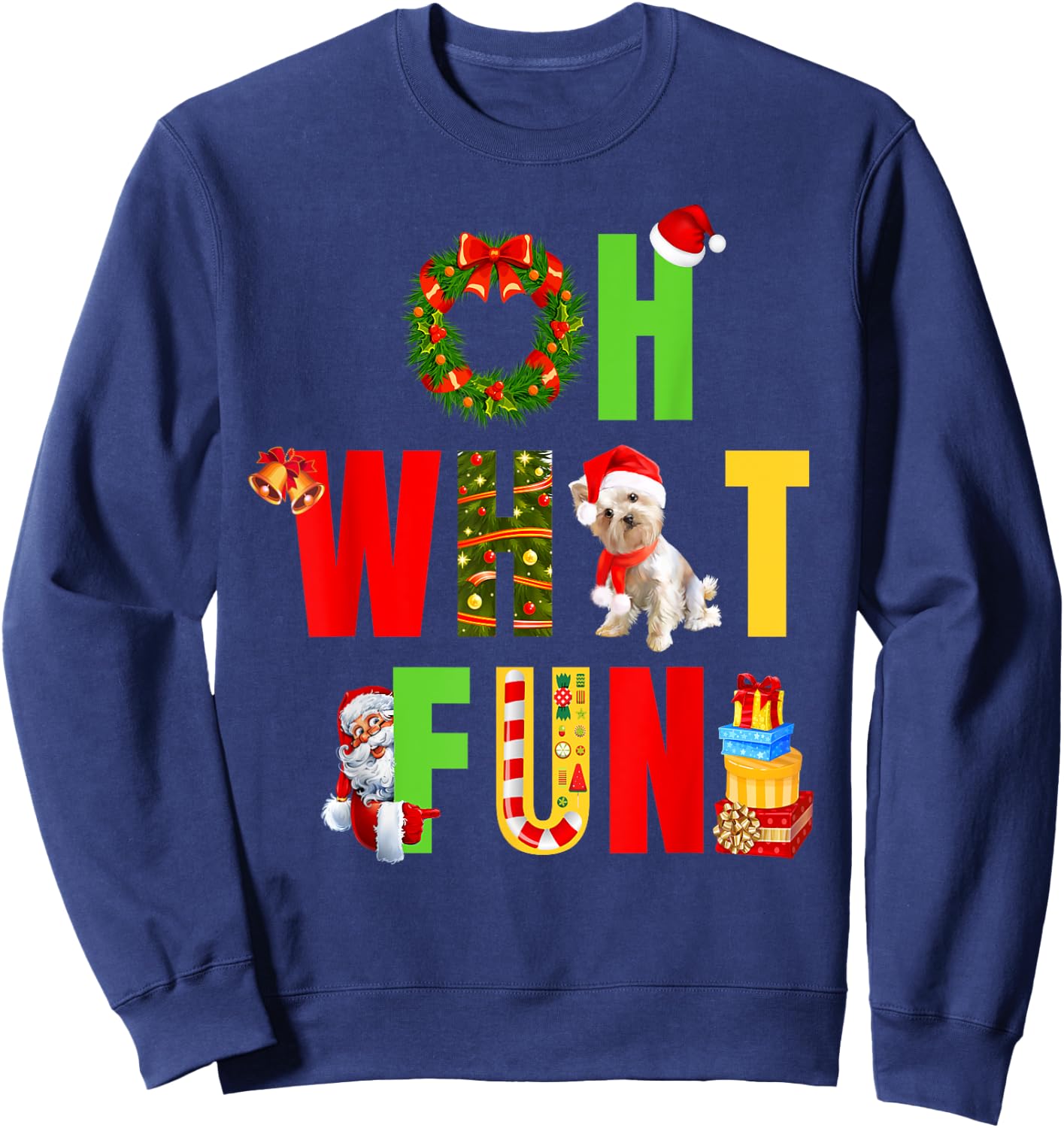 Oh What Fun Christmas Sweatshirt - Sweatshirt | Navy