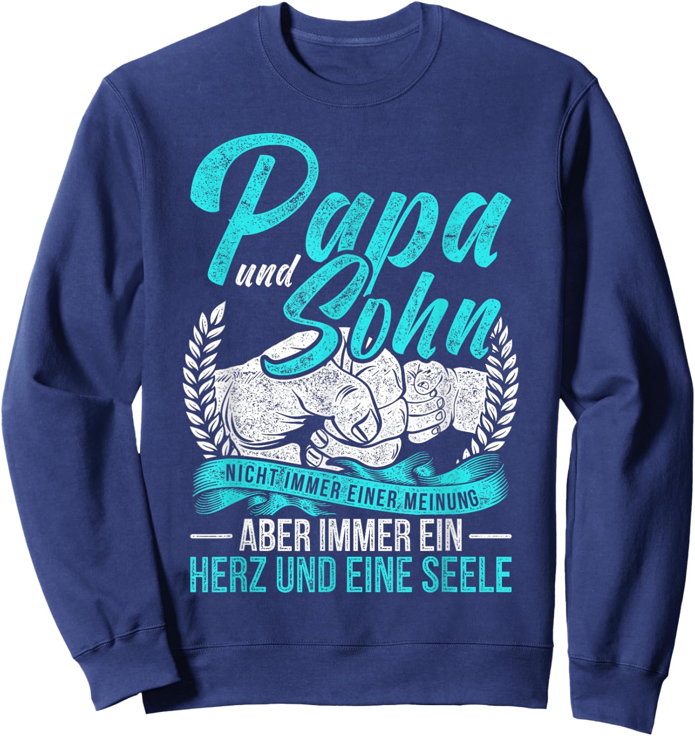 Papa und Sohn Saying Father Son Partner Look Father's Day Sweatshirt - Sweatshirt | Navy