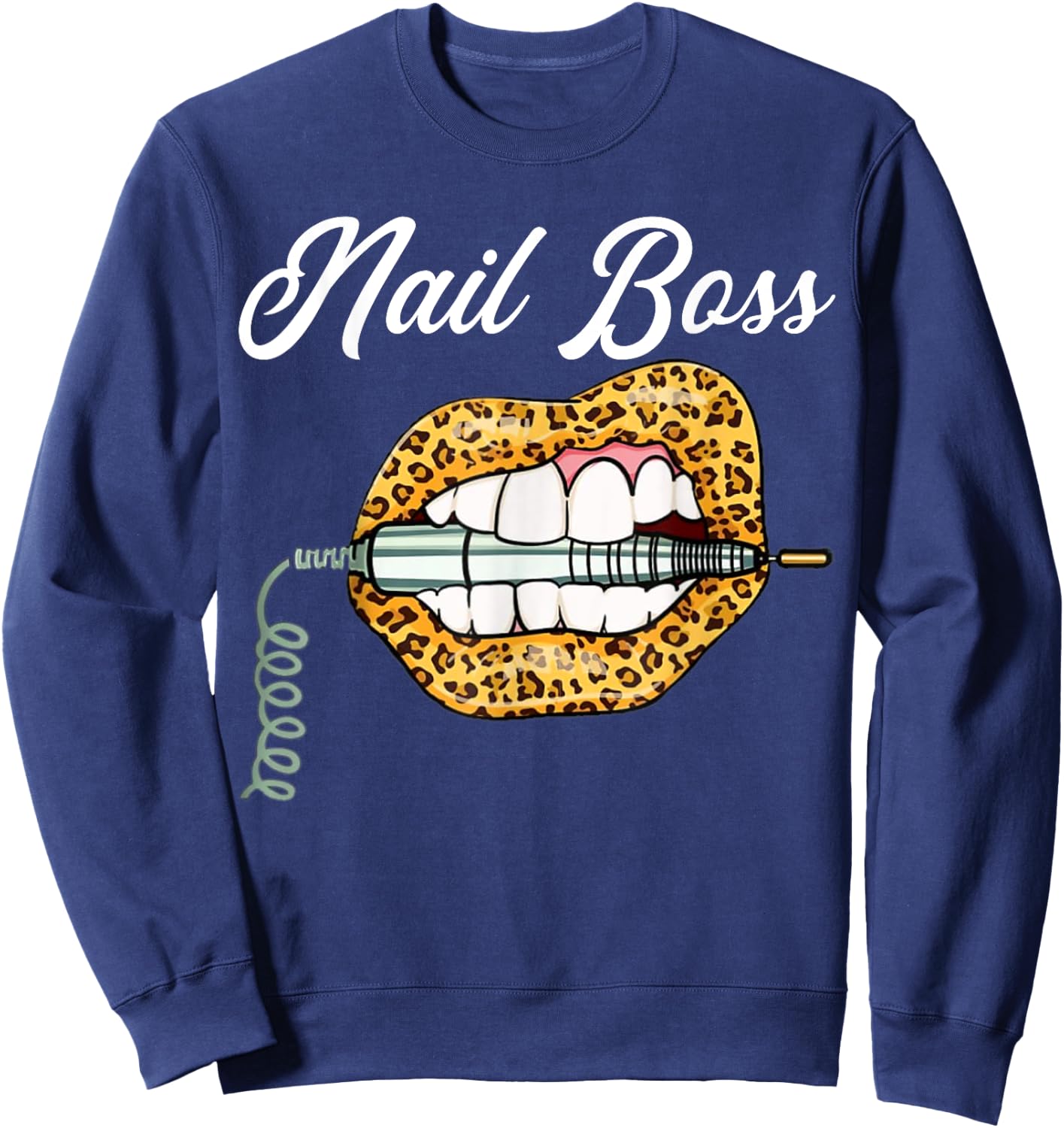 Nail Boss Nail Art Nails Artists specialising Salon Squad Sweatshirt - Sweatshirt | Navy