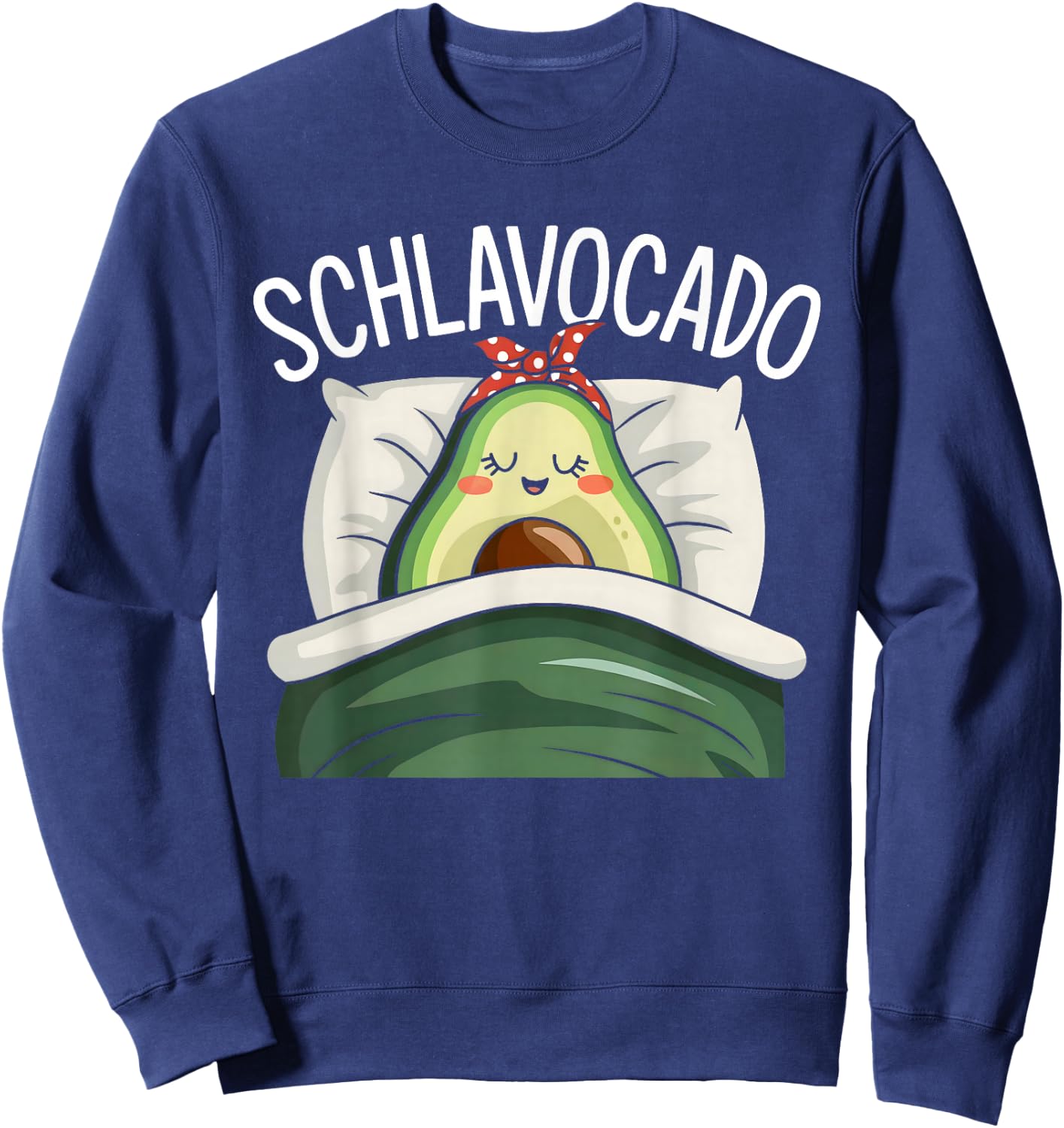 Schlavocado Pyjamas Avocado Sleep Shirt , black Sweatshirt - Sweatshirt | Navy