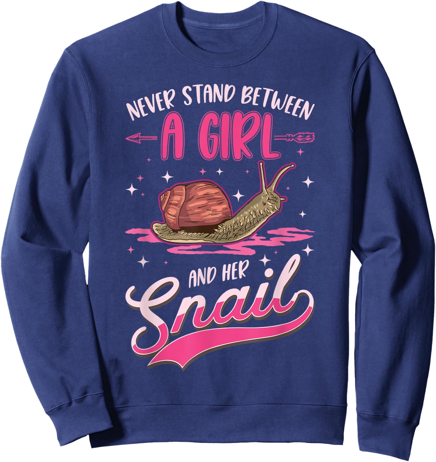 Snail Girl Roman Snail Sweatshirt - Sweatshirt | Navy