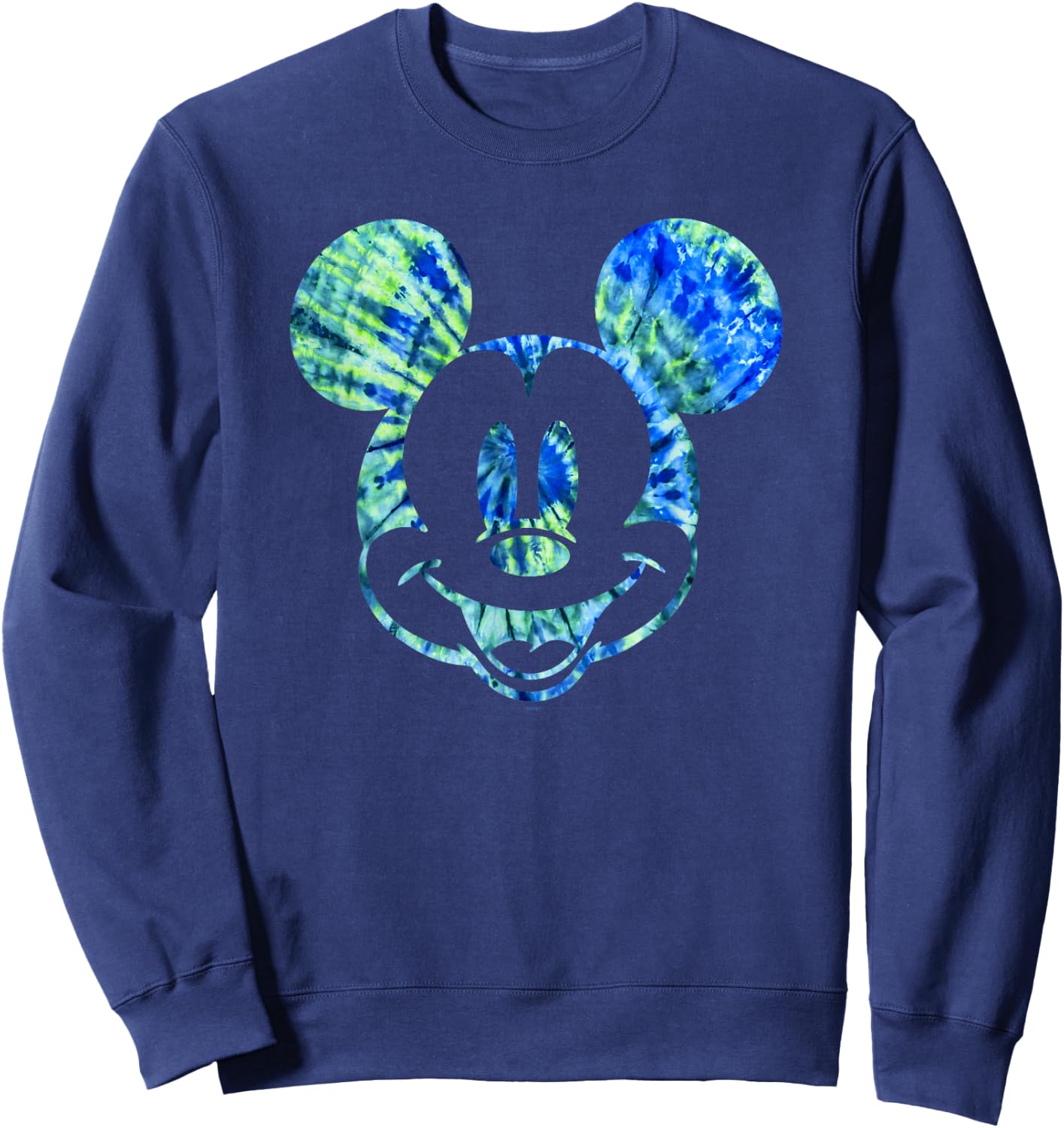 Disney Mickey Mouse Green Tie Dye Sweatshirt - Sweatshirt | Navy