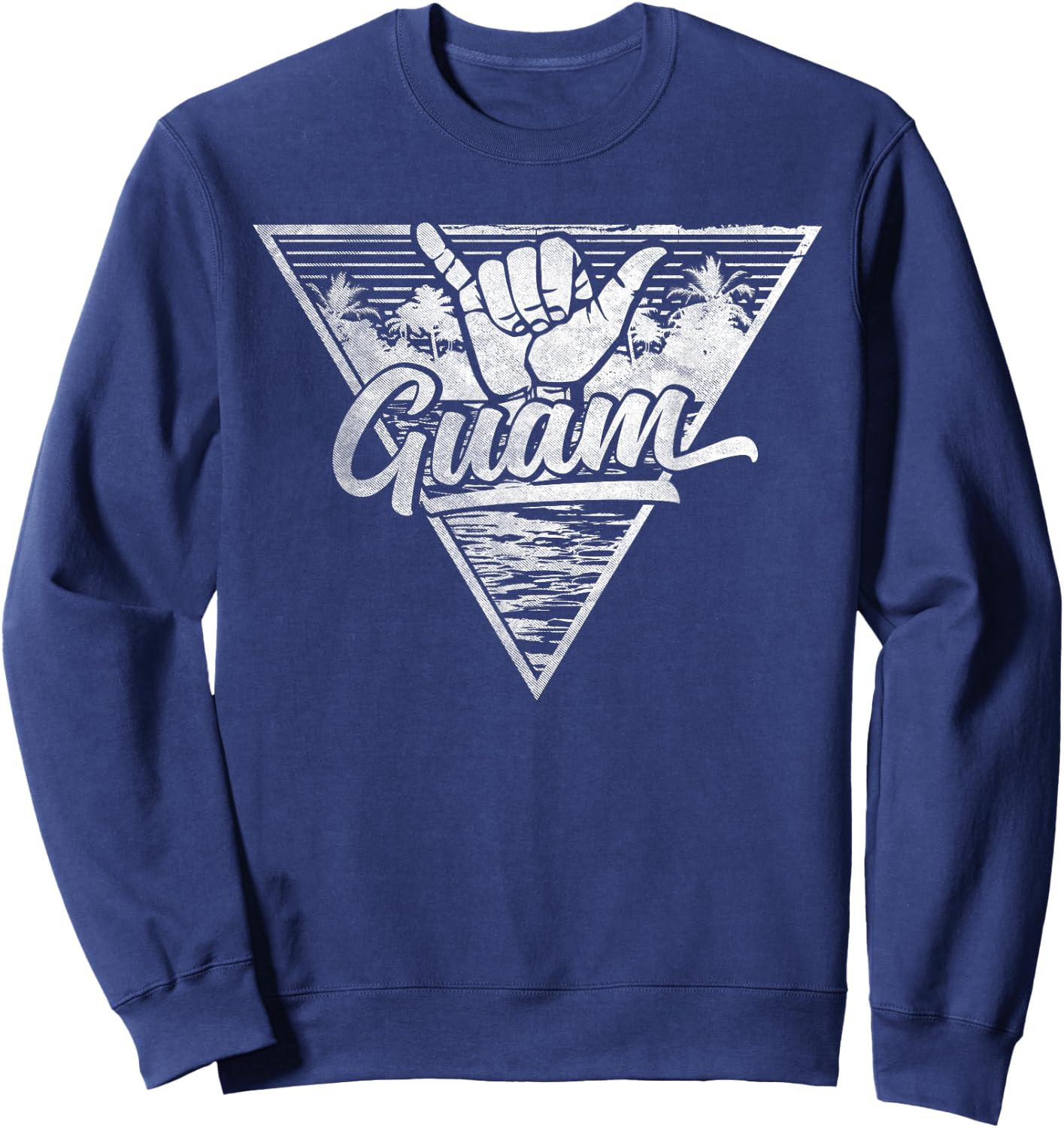 Shaka Guam Shirt - Guam Sweatshirt - Sweatshirt | Navy