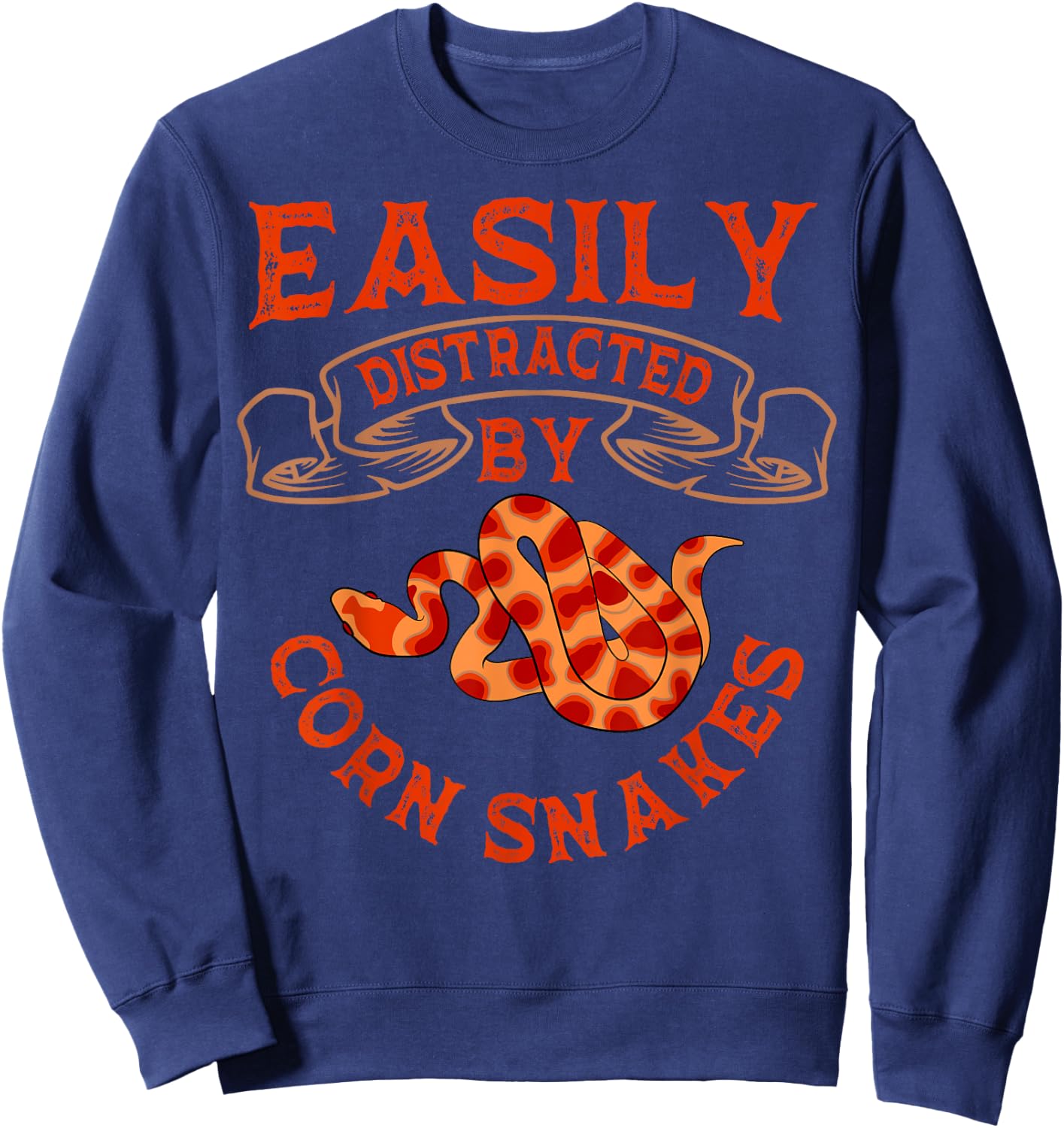 Corn Snake Breeder Pet Keeper Herpetologist Reptile Lover Sweatshirt - Sweatshirt | Navy