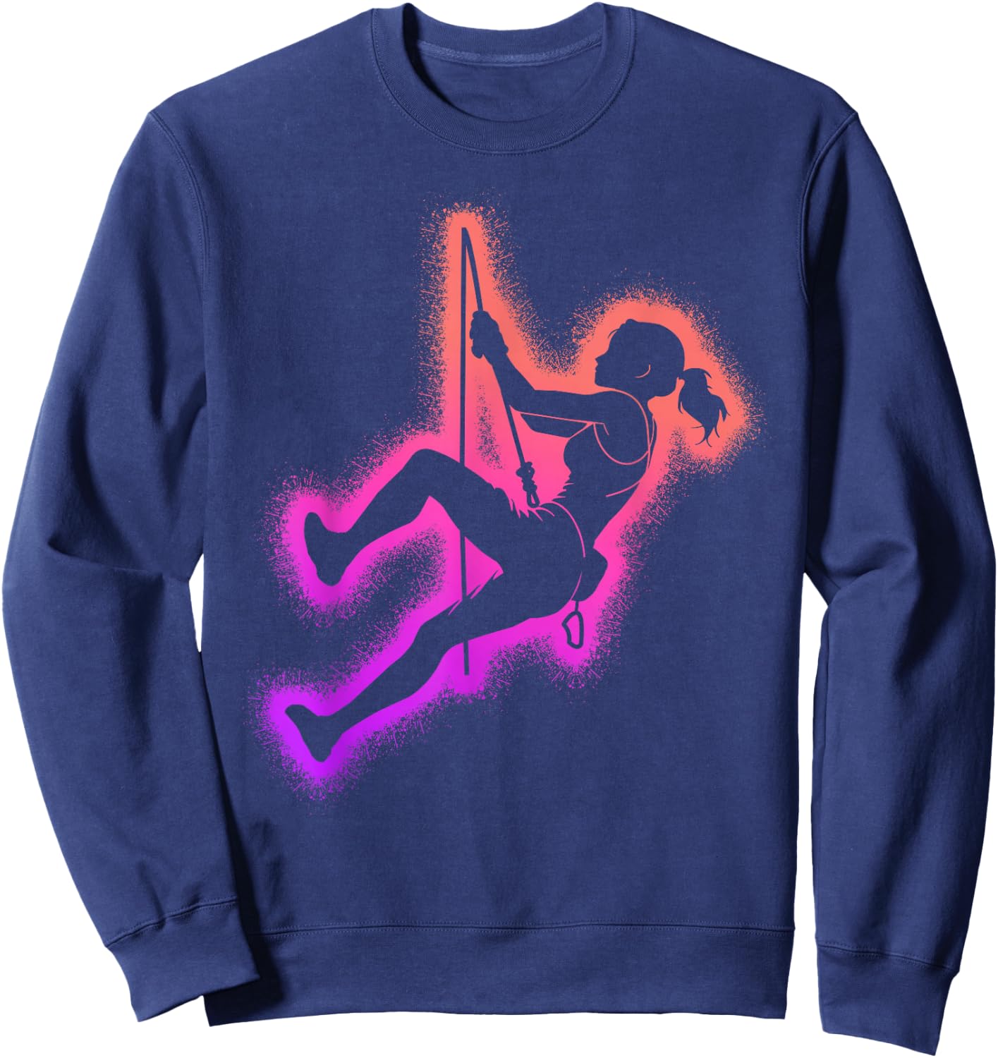 Bouldern Kletterer Bergsteigen Frauen Mädchen Klettern Sweatshirt - Sweatshirt | Navy