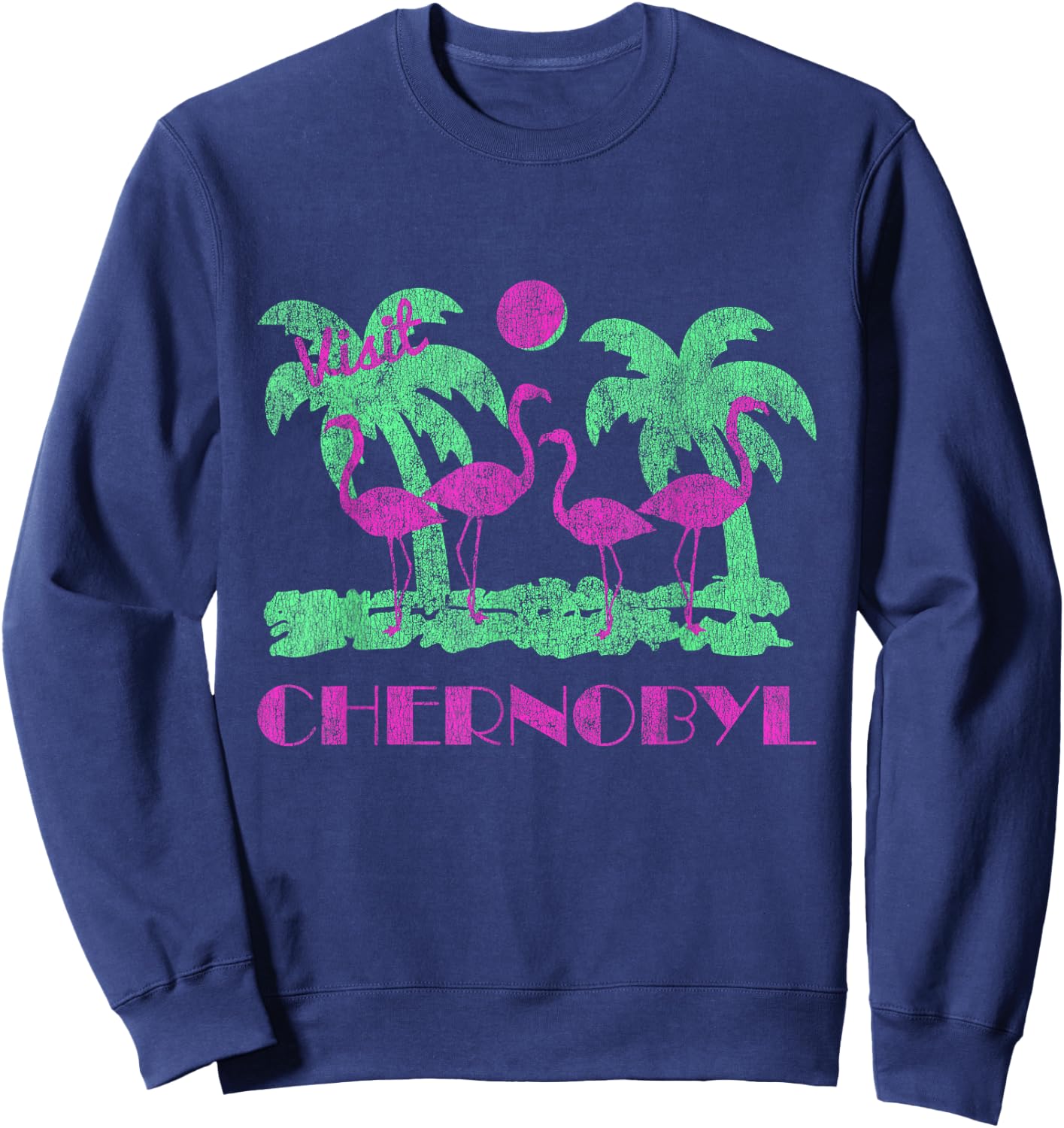 Flippin Sweet Gear Retro Visit Chernobyl Sweatshirt - Sweatshirt | Navy