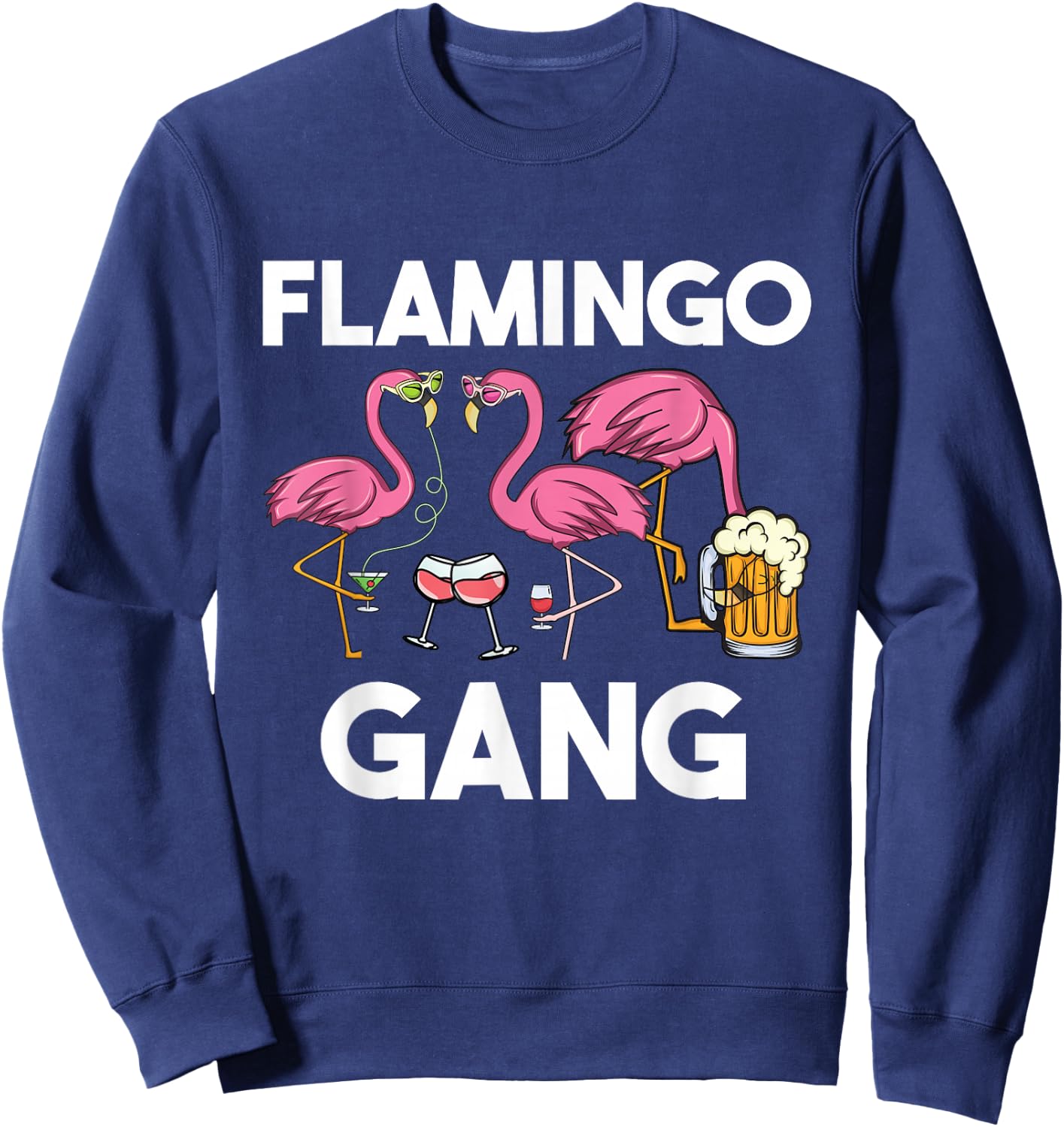 Flamingo Gang Flamingo Sweatshirt - Sweatshirt | Navy