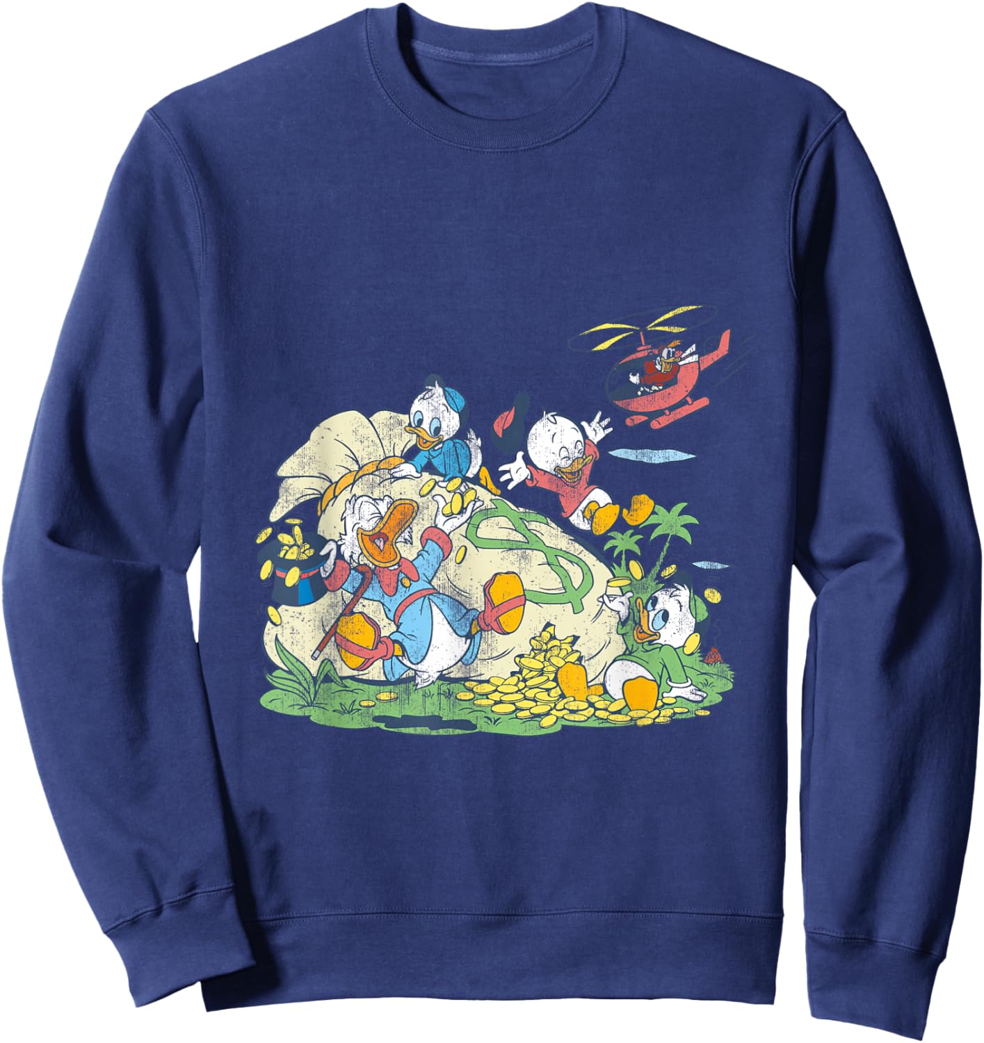 Disney - Duck Tales Money Bag Sweatshirt - Sweatshirt | Navy