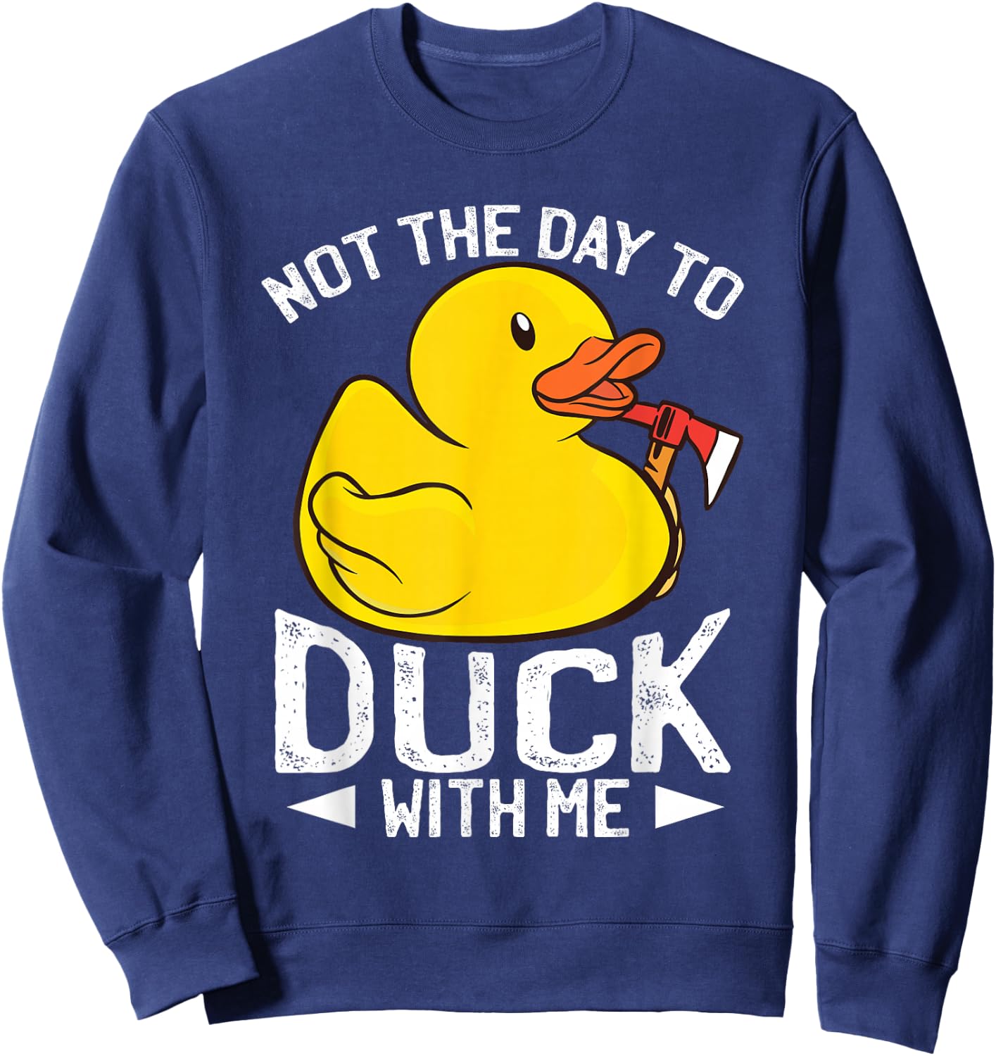 Rubber Duckie Bath Toy Rubber Duck Sweatshirt - Sweatshirt | Navy