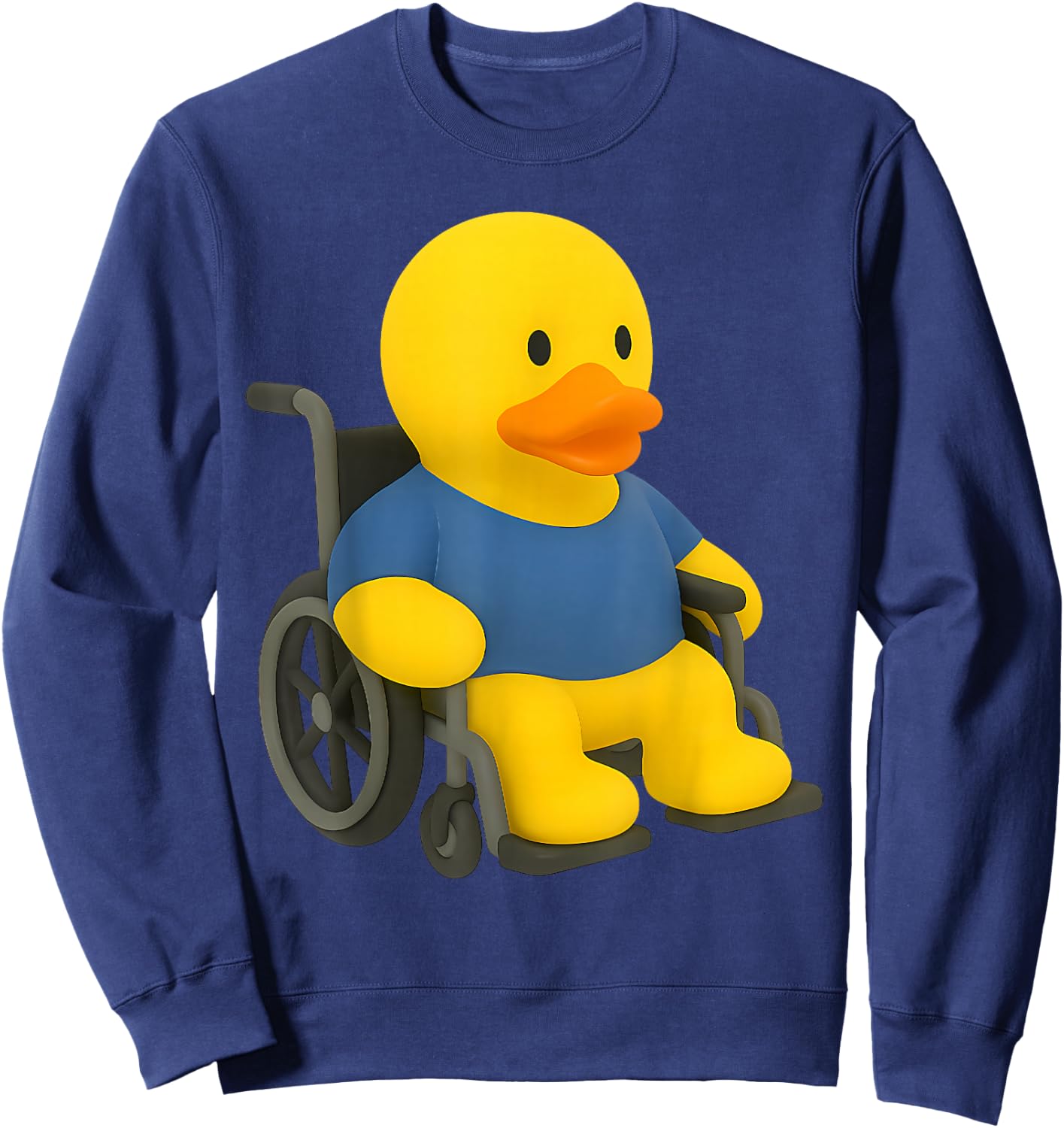 Rubber Duck in a Wheelchair Sweatshirt - Sweatshirt | Navy