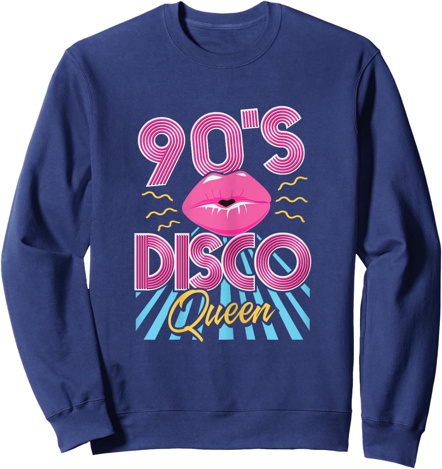 Women's 90's Disco Queen , black Sweatshirt - Sweatshirt | Navy