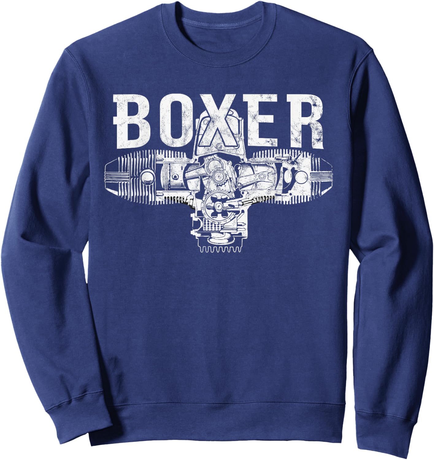 Boxer Motor R Serie Zweizylinder Motorrad Sweatshirt - Sweatshirt | Navy