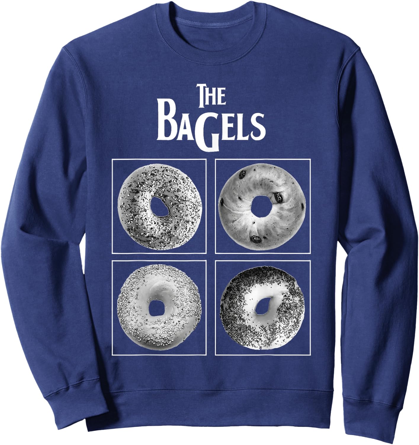 The Bagels Funny Bagel Bread Foodie Lover Bakery Food Gifts Sweatshirt - Sweatshirt | Navy
