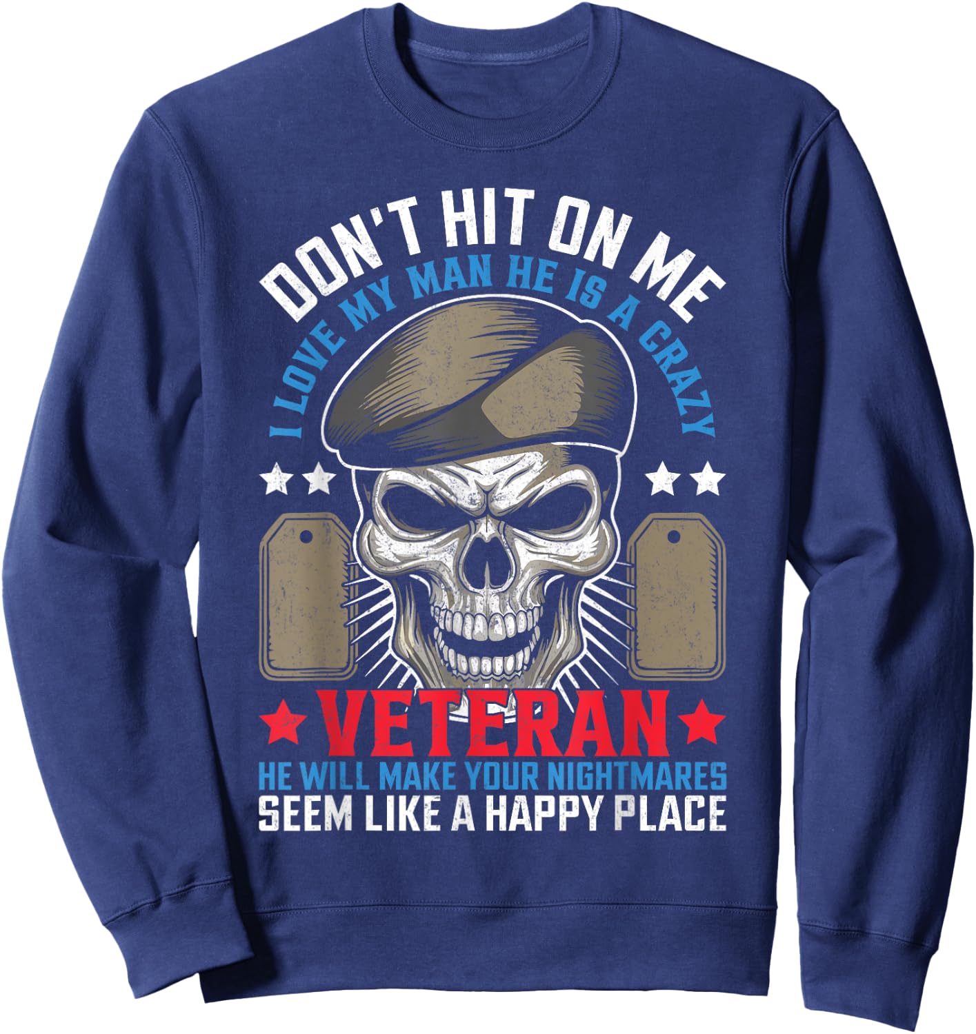 Veteran USA Veterans Day US Army America Veteran Sweatshirt - Sweatshirt | Navy