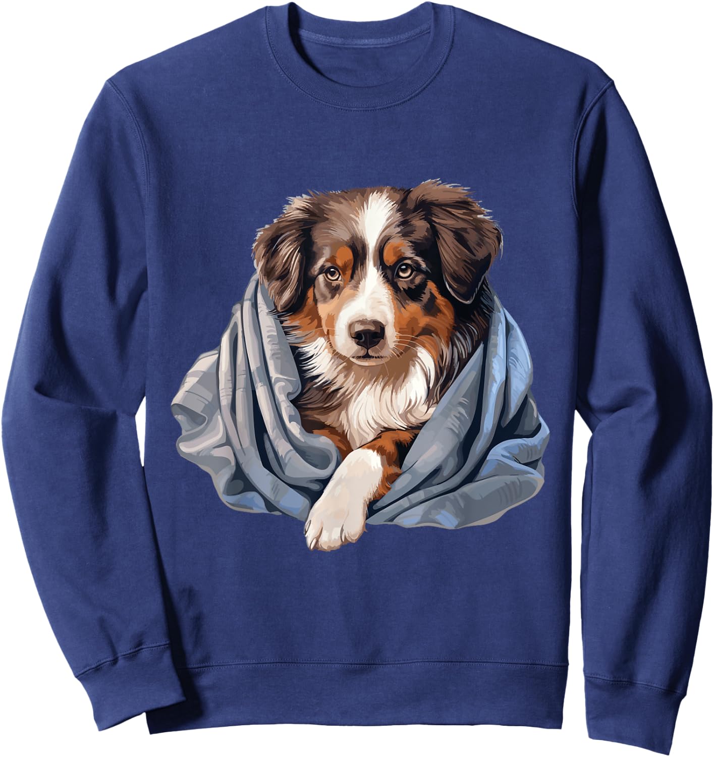 Dog Official Sleep Shirt Australian Shepherd , black Sweatshirt - Sweatshirt | Navy