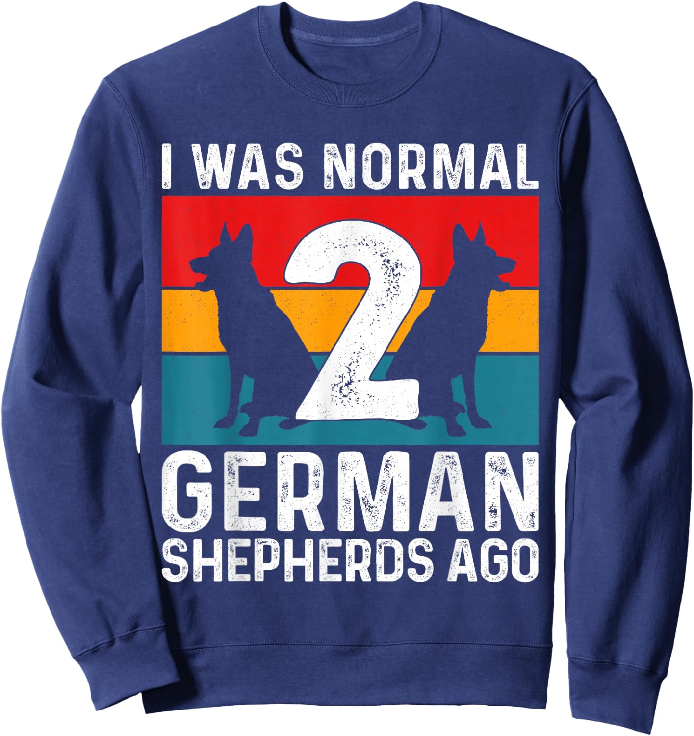 German Shepherd Men Women Dog Lover German Shepherd Puppy Sweatshirt - Sweatshirt | Navy