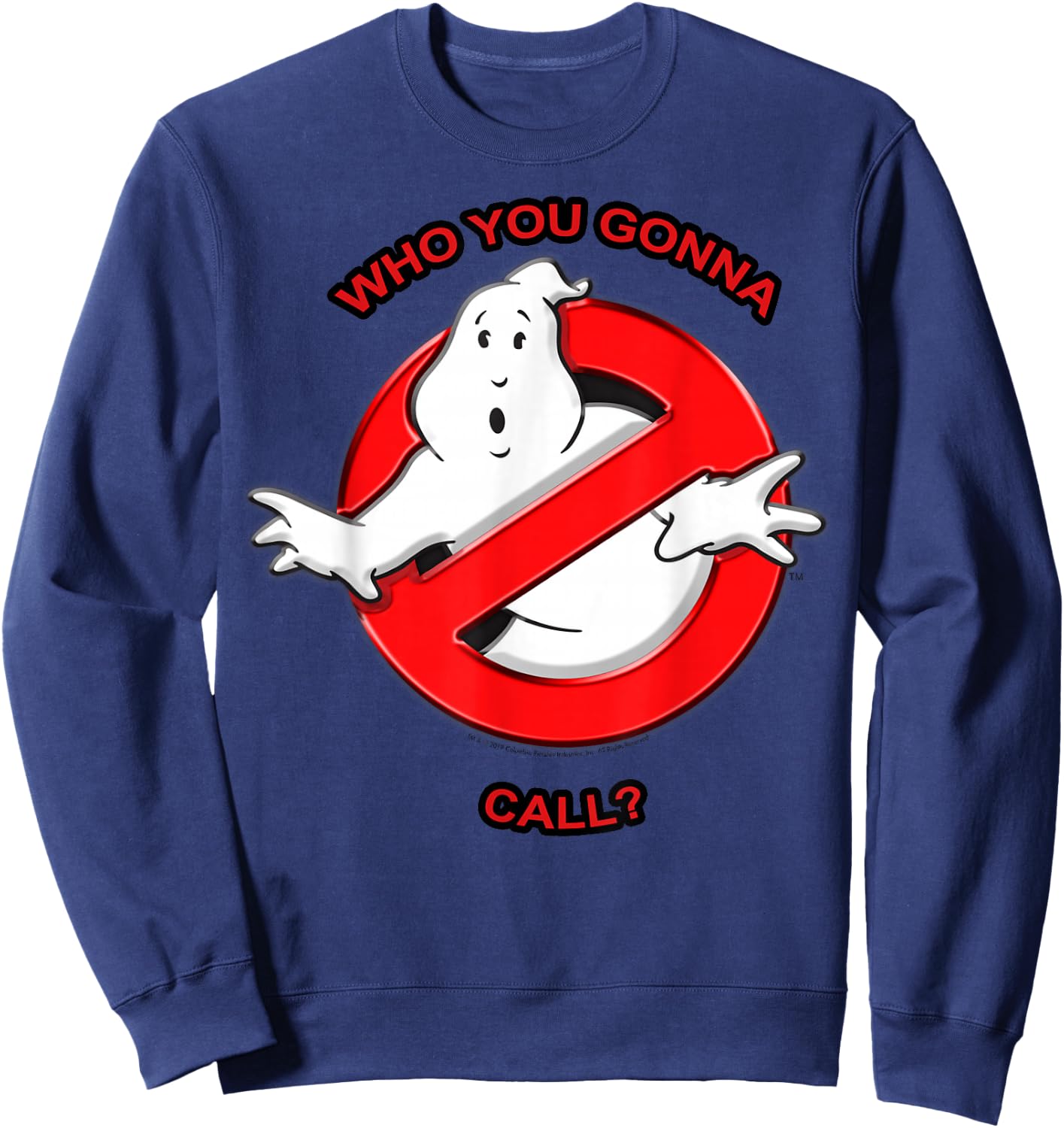 Ghostbusters Who You Gonna Call? Logo Sweatshirt - Sweatshirt | Navy