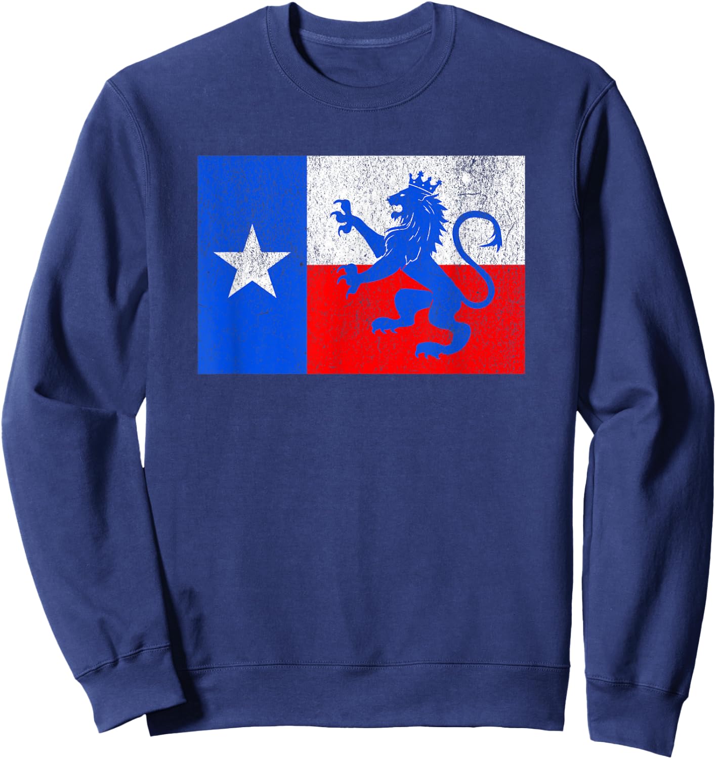 Texas Dutch Lion Flag Sweatshirt - Sweatshirt | Navy