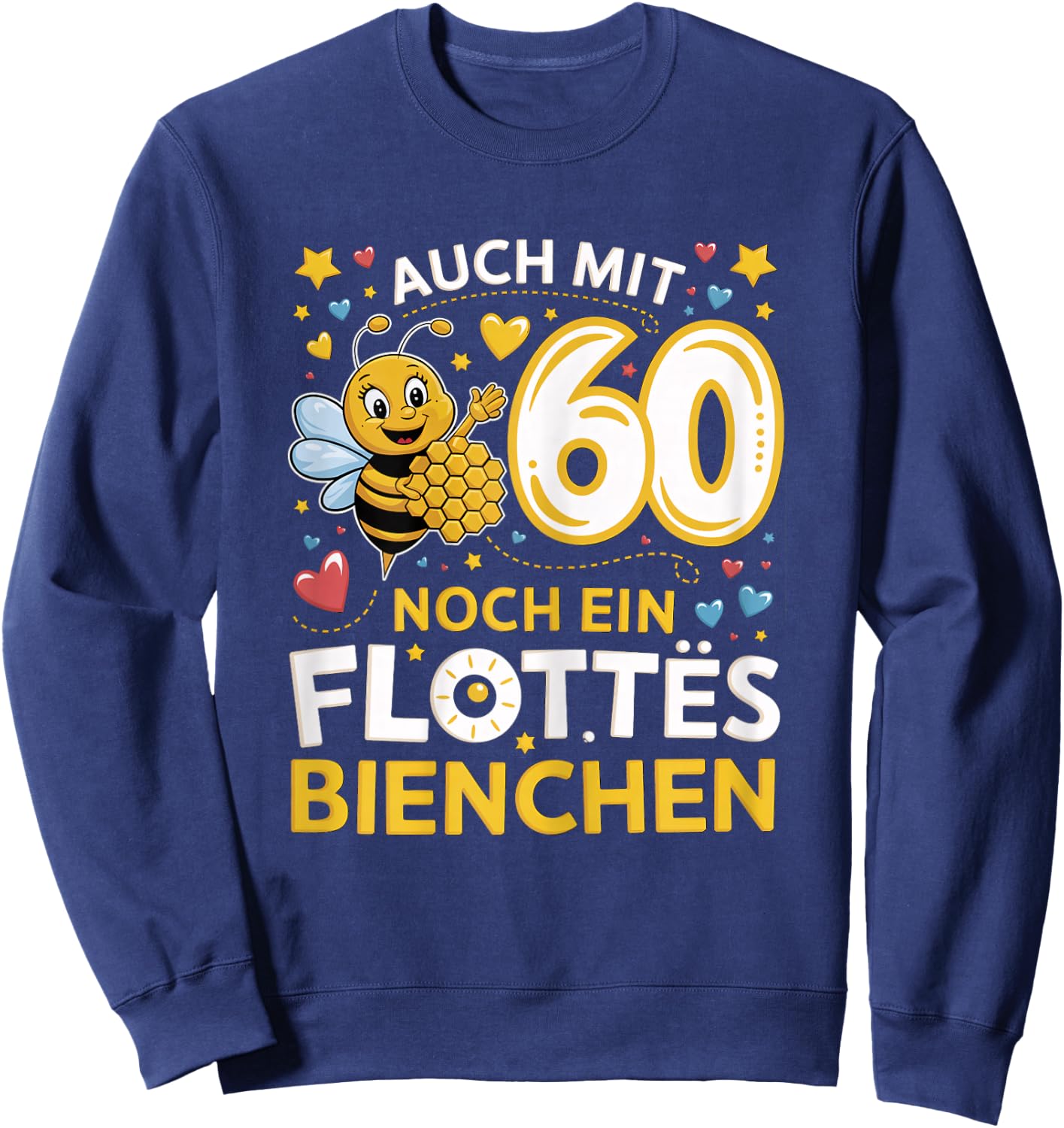 60th Birthday Woman 60 Years 1964 Decorative Funny Gift Women's , black Sweatshirt - Sweatshirt | Navy