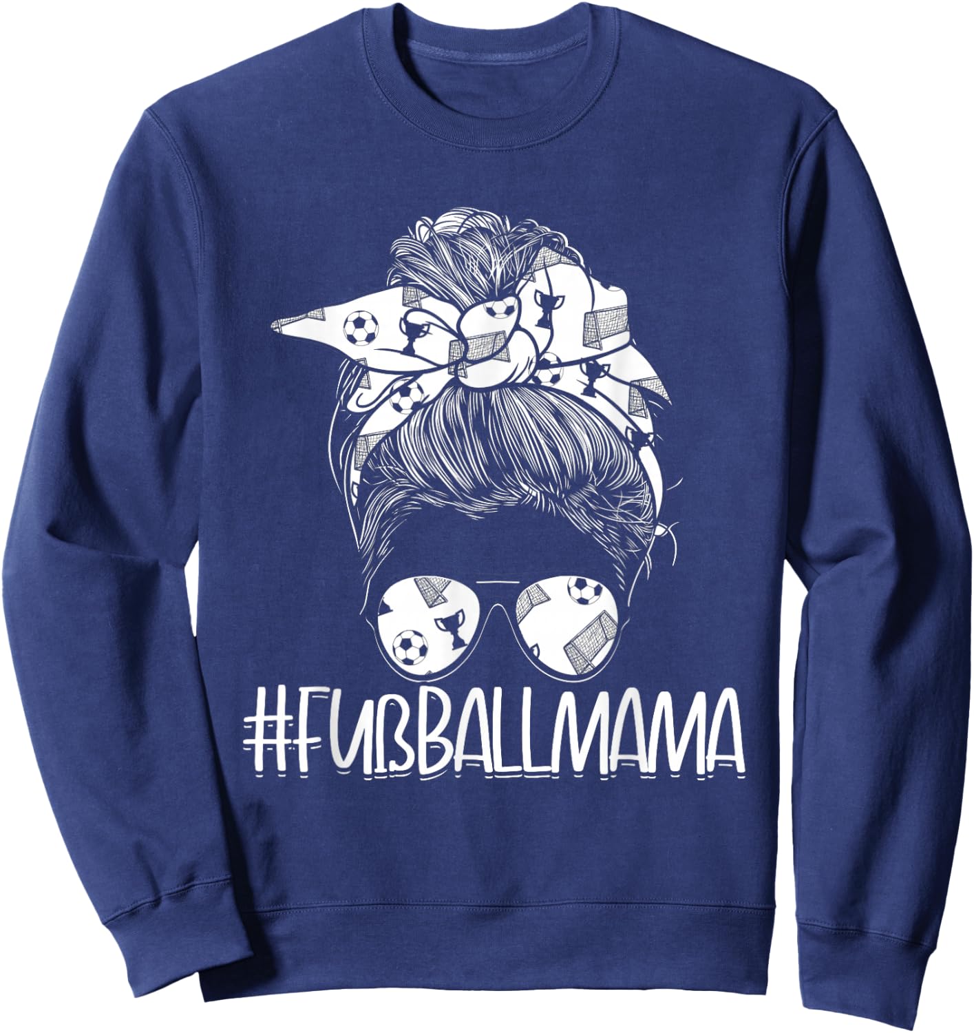 #Fußballmama Fußballer Fußballspieler Mutter Fußball Mama Sweatshirt - Sweatshirt | Navy