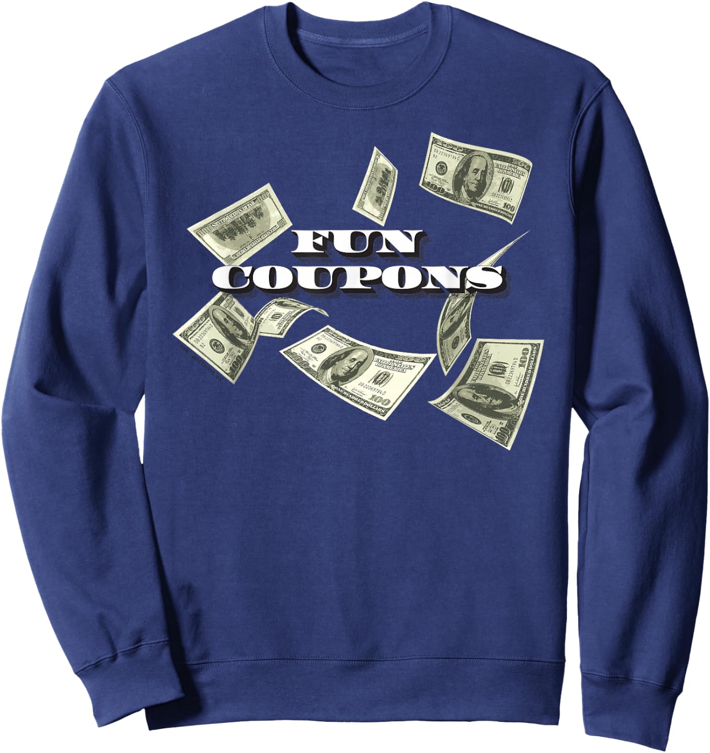 The Wolf of Wall Street Fun Coupons Sweatshirt - Sweatshirt | Navy