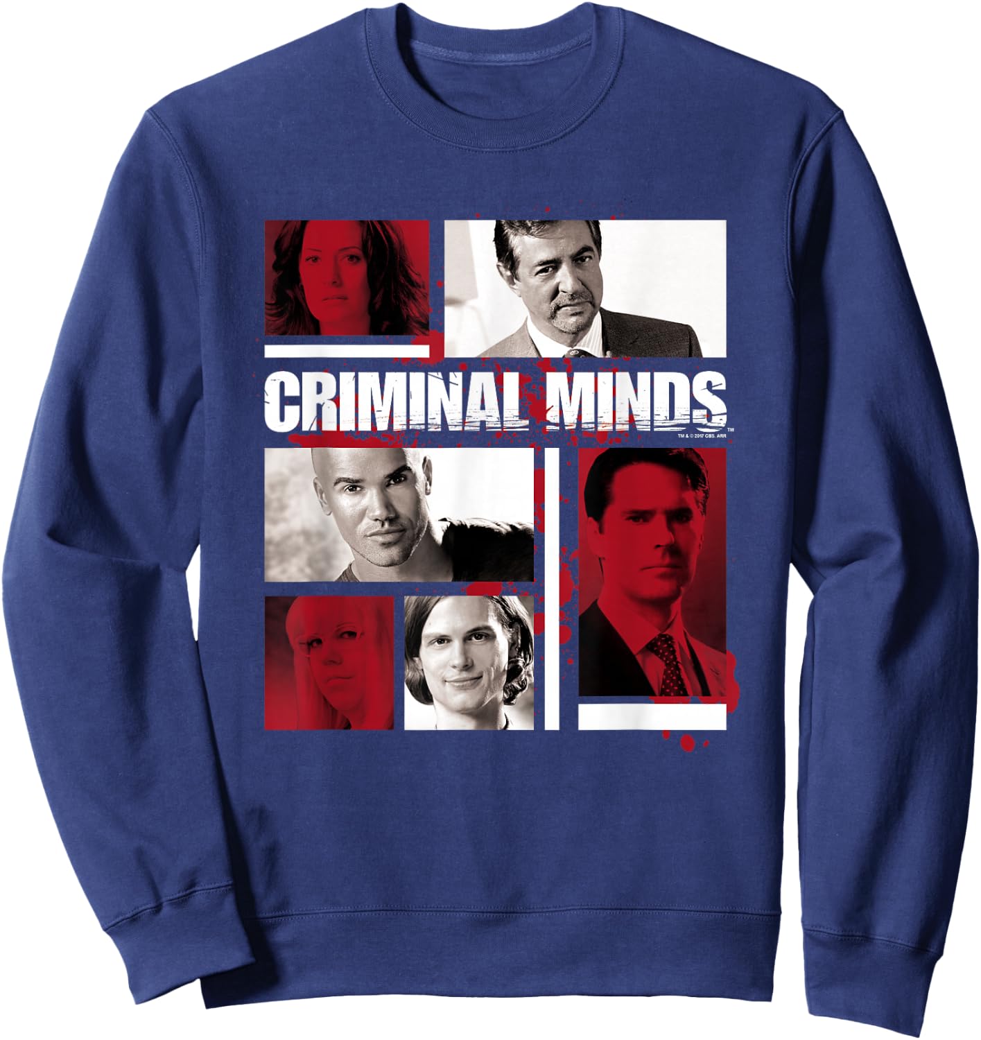 Criminal Minds Character Boxes , black Sweatshirt - Sweatshirt | Navy