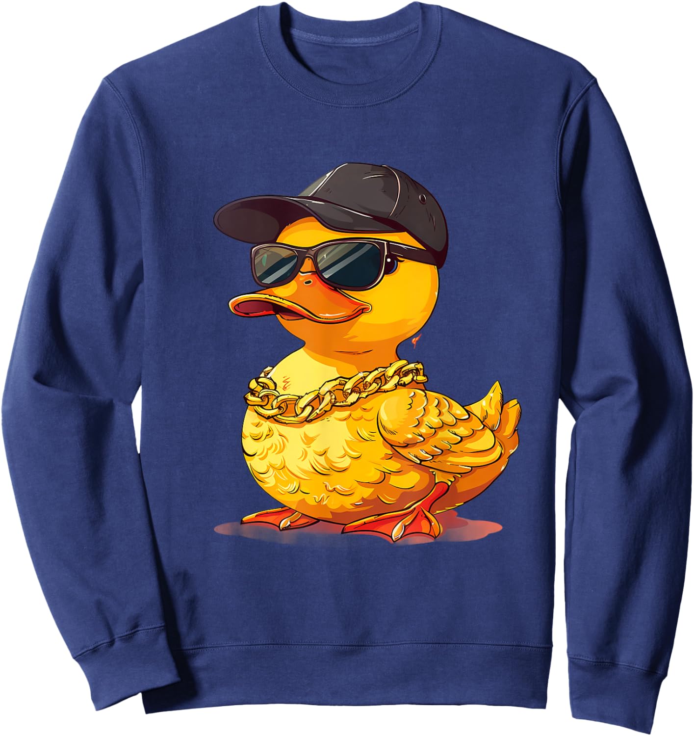 Rubber Duck Hip Hop Rubber Duckie Fashion Rubber Duckling Sweatshirt - Sweatshirt | Navy