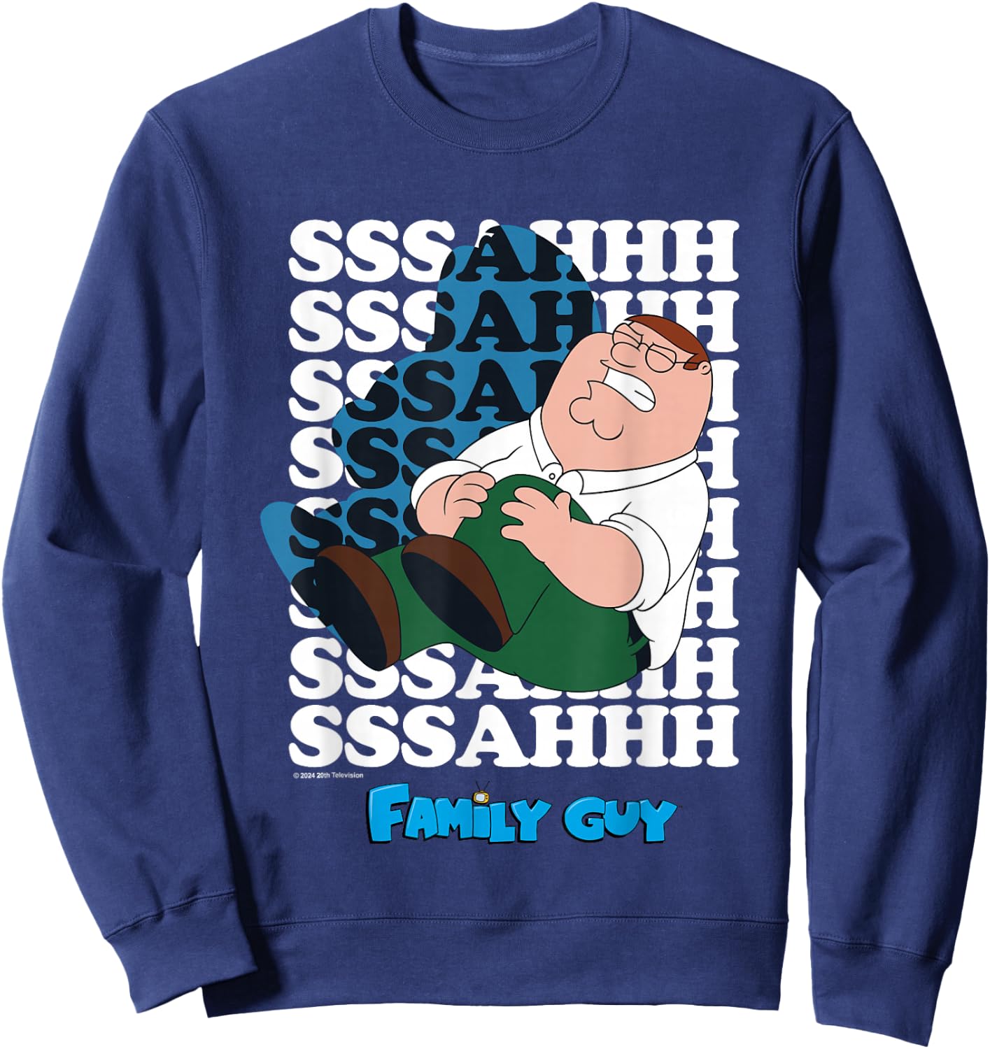Family Guy Peter Griffin Knee Injury , Blue, S Sweatshirt - Sweatshirt | Navy