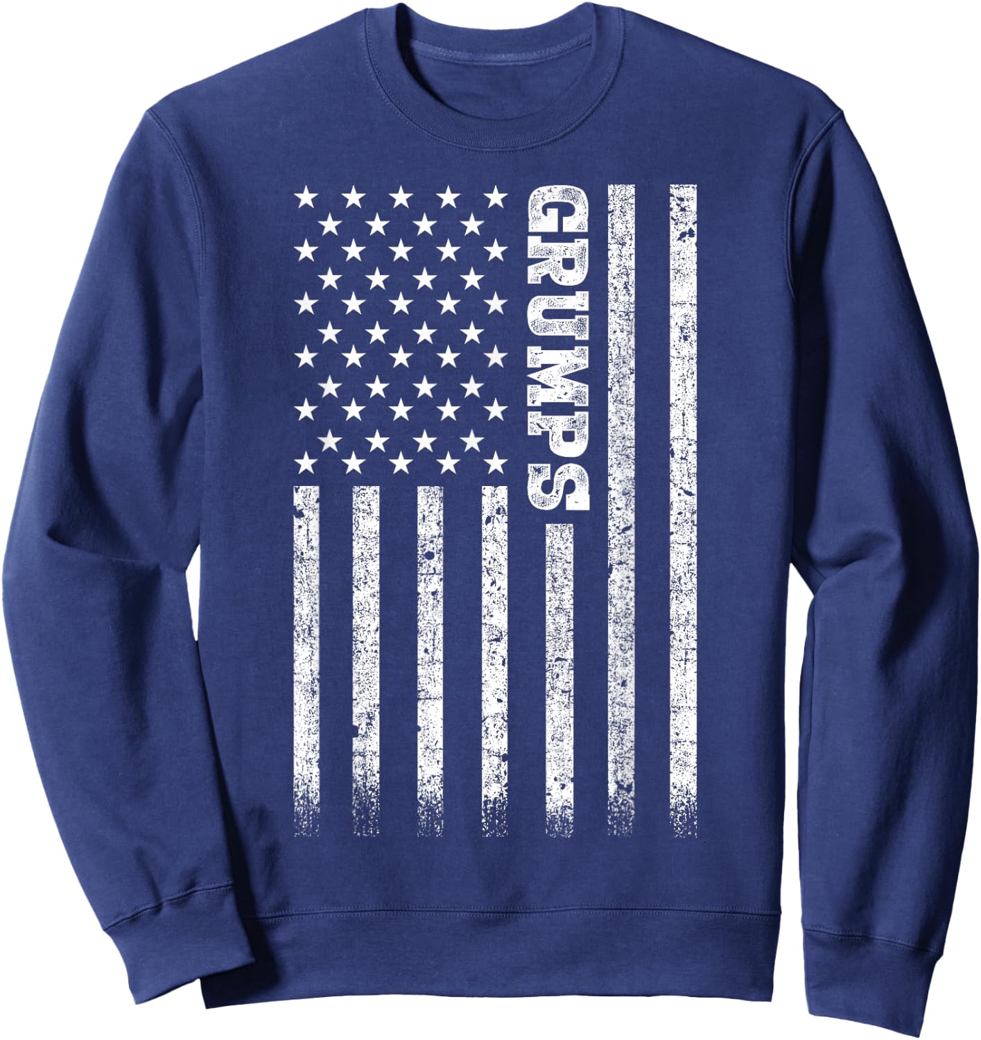 Gifts For Grumps American Flag Sweatshirt - Sweatshirt | Navy