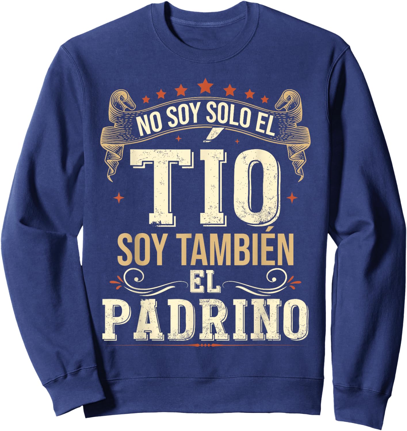 Regalos Originales para Tio Primerizos Embarazo No Soy Solo El To Soy Tambien El Padrino Sweatshirt - Sweatshirt | Navy