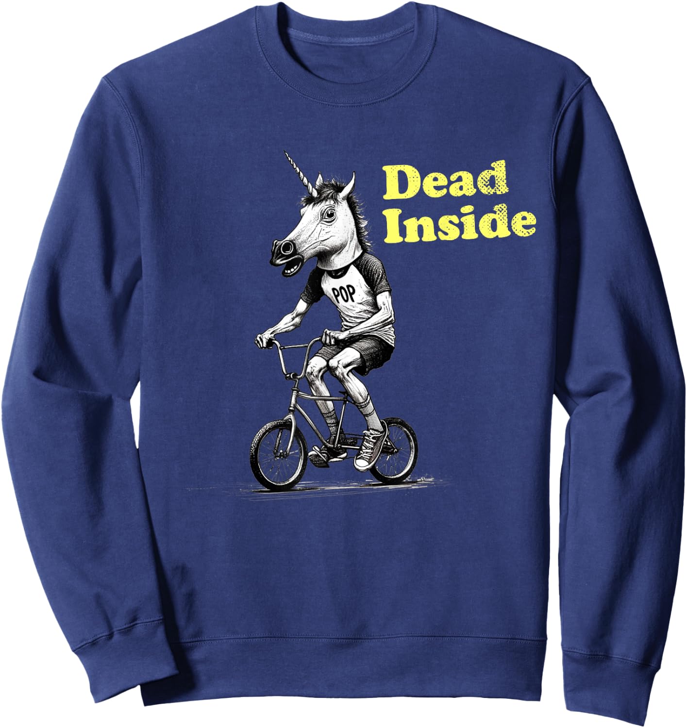 Funny I'm Dead Inside sarcastic depression humour Sweatshirt - Sweatshirt | Navy