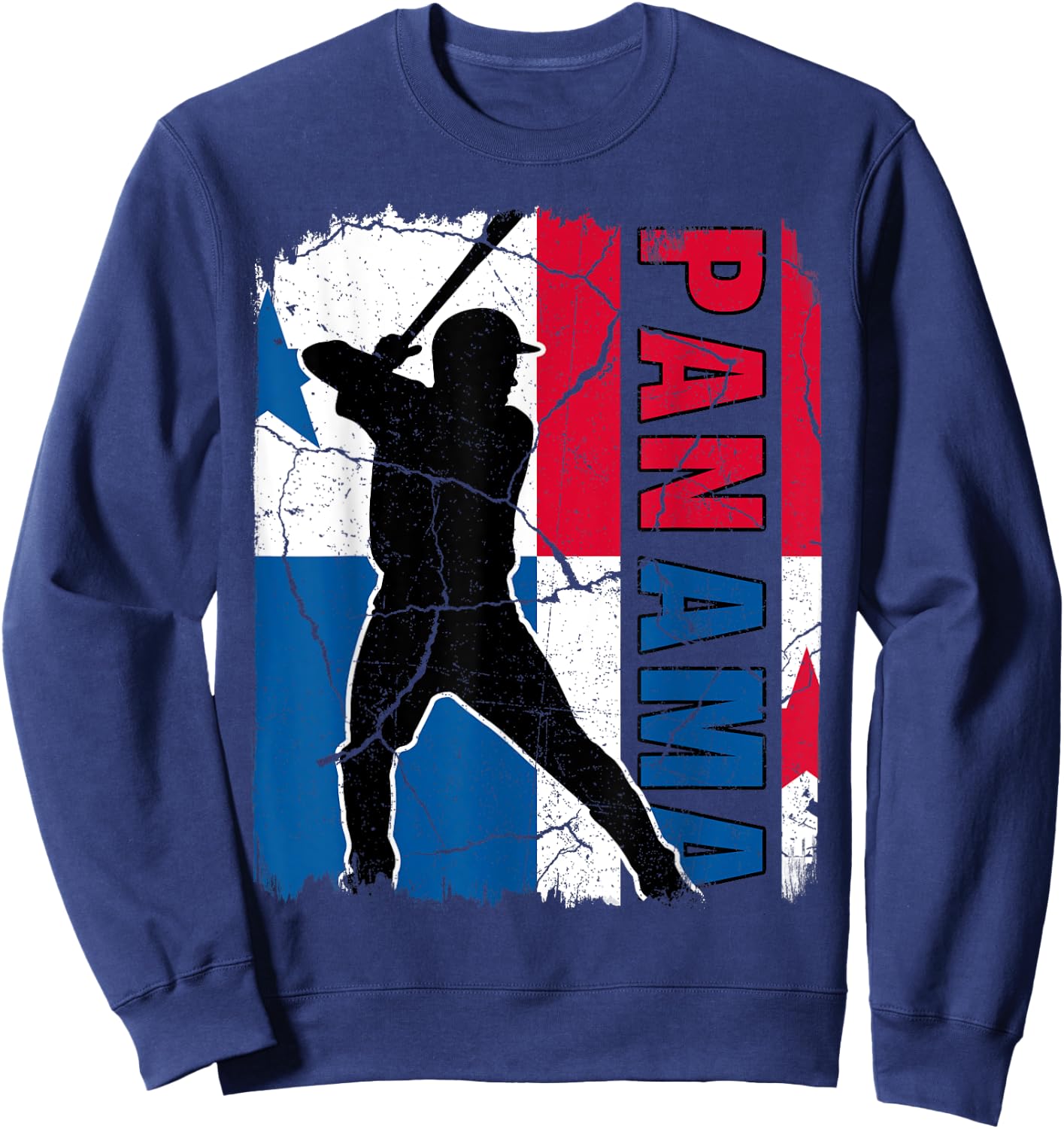 Panamanian Baseball Player Panama Flag Baseball Fans Sweatshirt - Sweatshirt | Navy