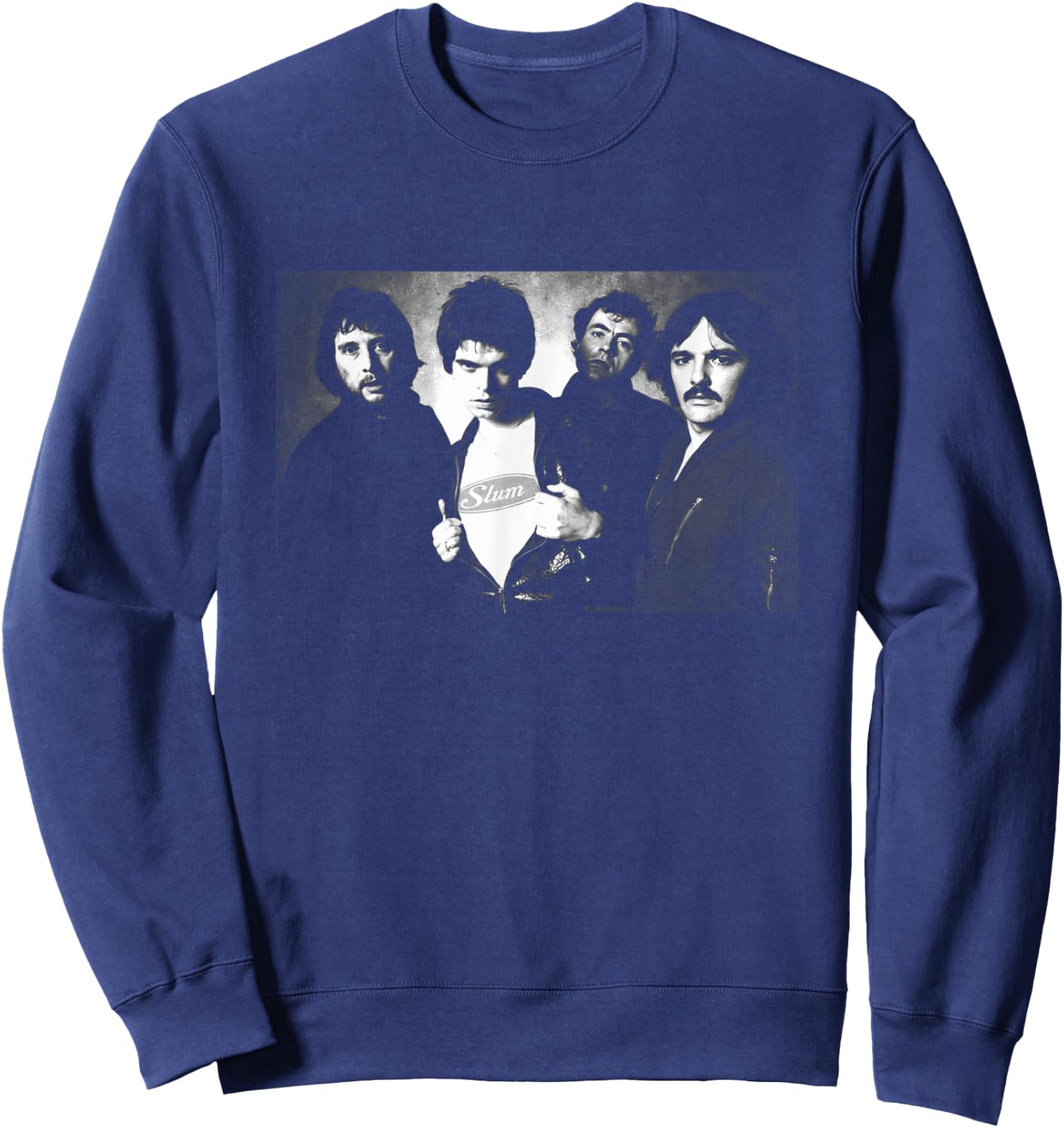 The Stranglers Band Portrait 1977 by Allan Ballard , Black, S Sweatshirt - Sweatshirt | Navy