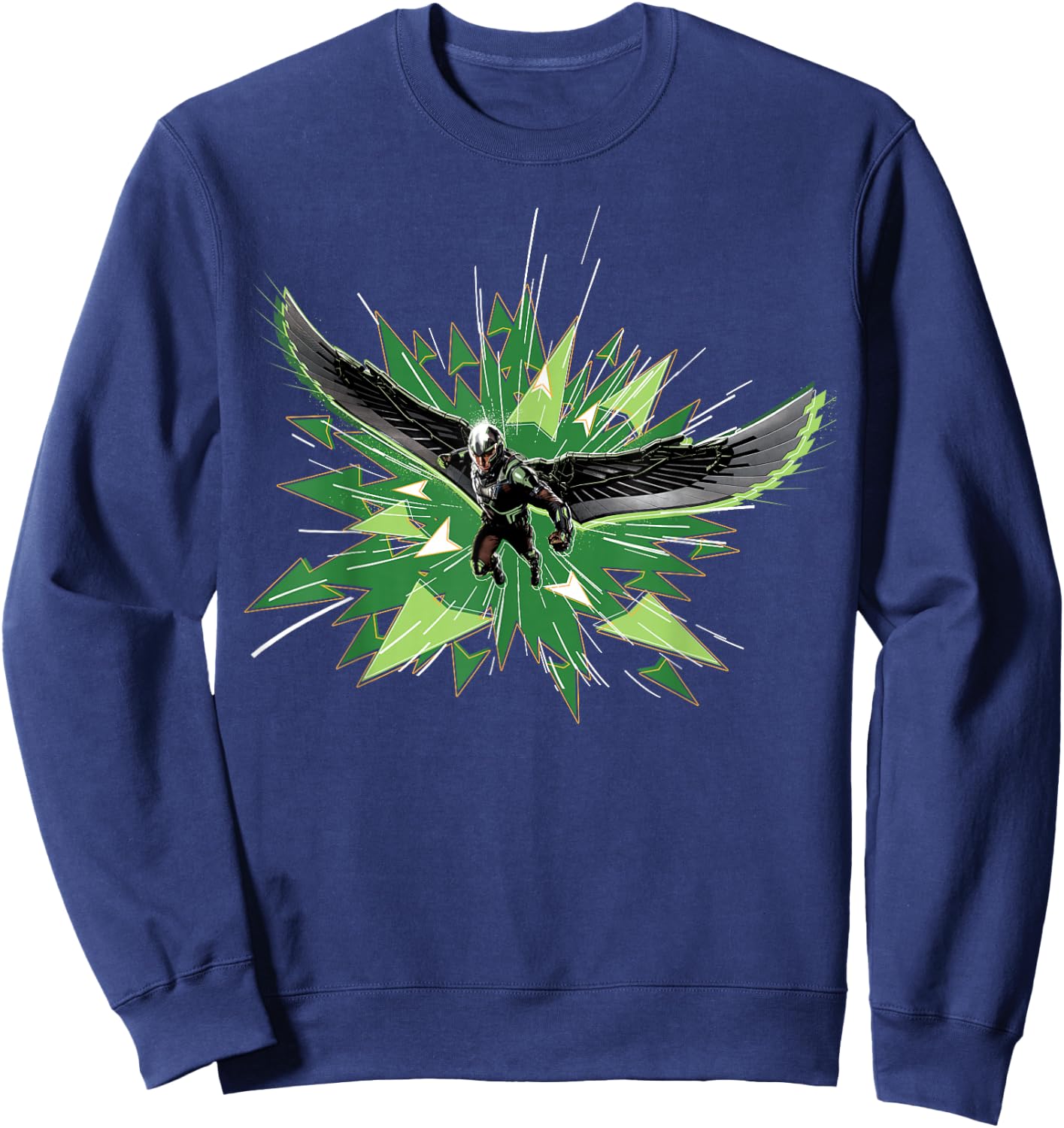 Marvel Studios Captain America: Brave New World Falcon Burst Sweatshirt - Sweatshirt | Navy
