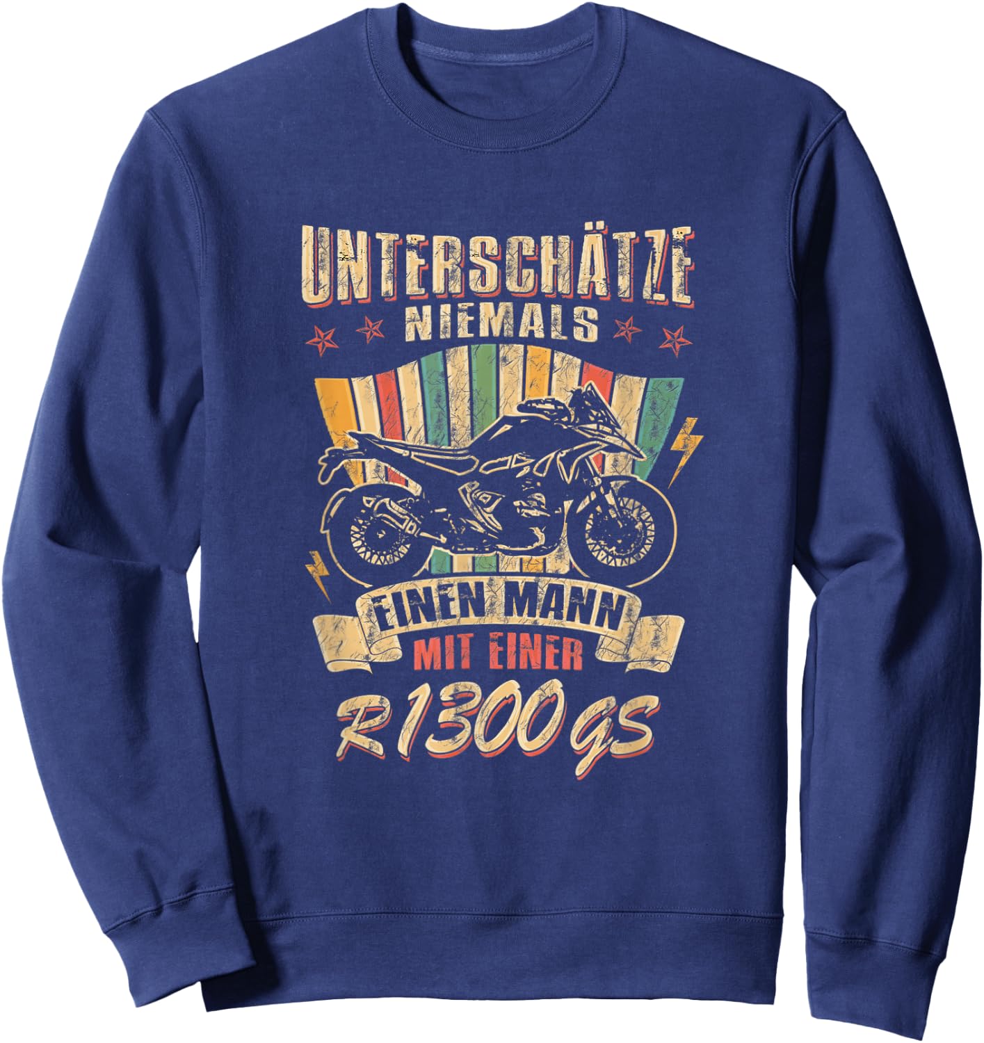 R1300GS Motorcycle Travel Enduro Speed Biker Sweatshirt - Sweatshirt | Navy