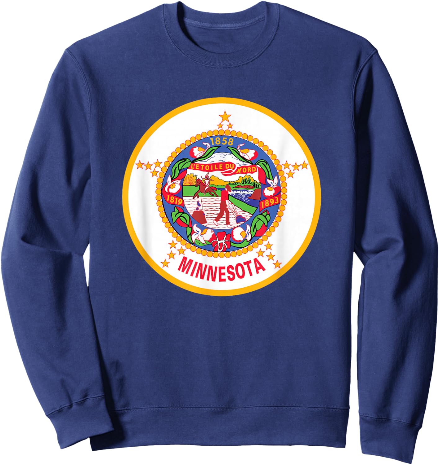 Original Minnesota Flag Sweatshirt - Sweatshirt | Navy