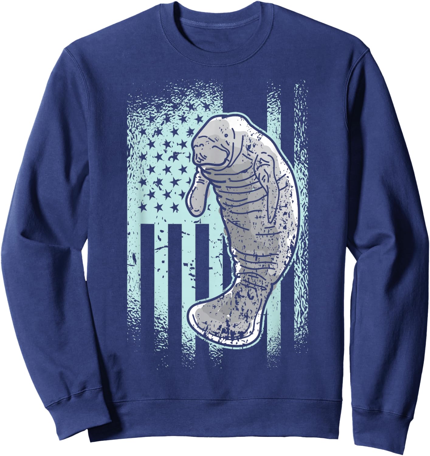 USA Manatee Sweatshirt - Sweatshirt | Navy