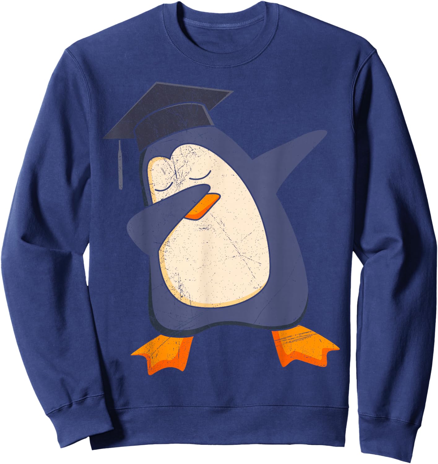 Master´s Exam Passed Master's Degree Created Penguin , black Sweatshirt - Sweatshirt | Navy