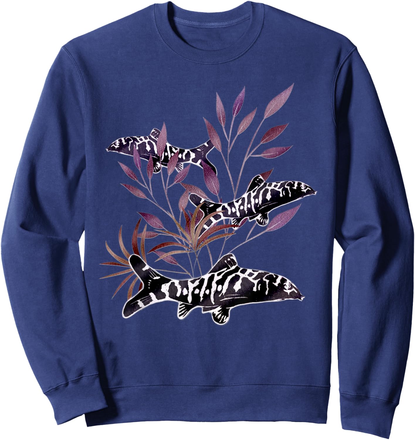 Loaches Freshwater Aquarium Loach Fish Tank Gift Sweatshirt - Sweatshirt | Navy