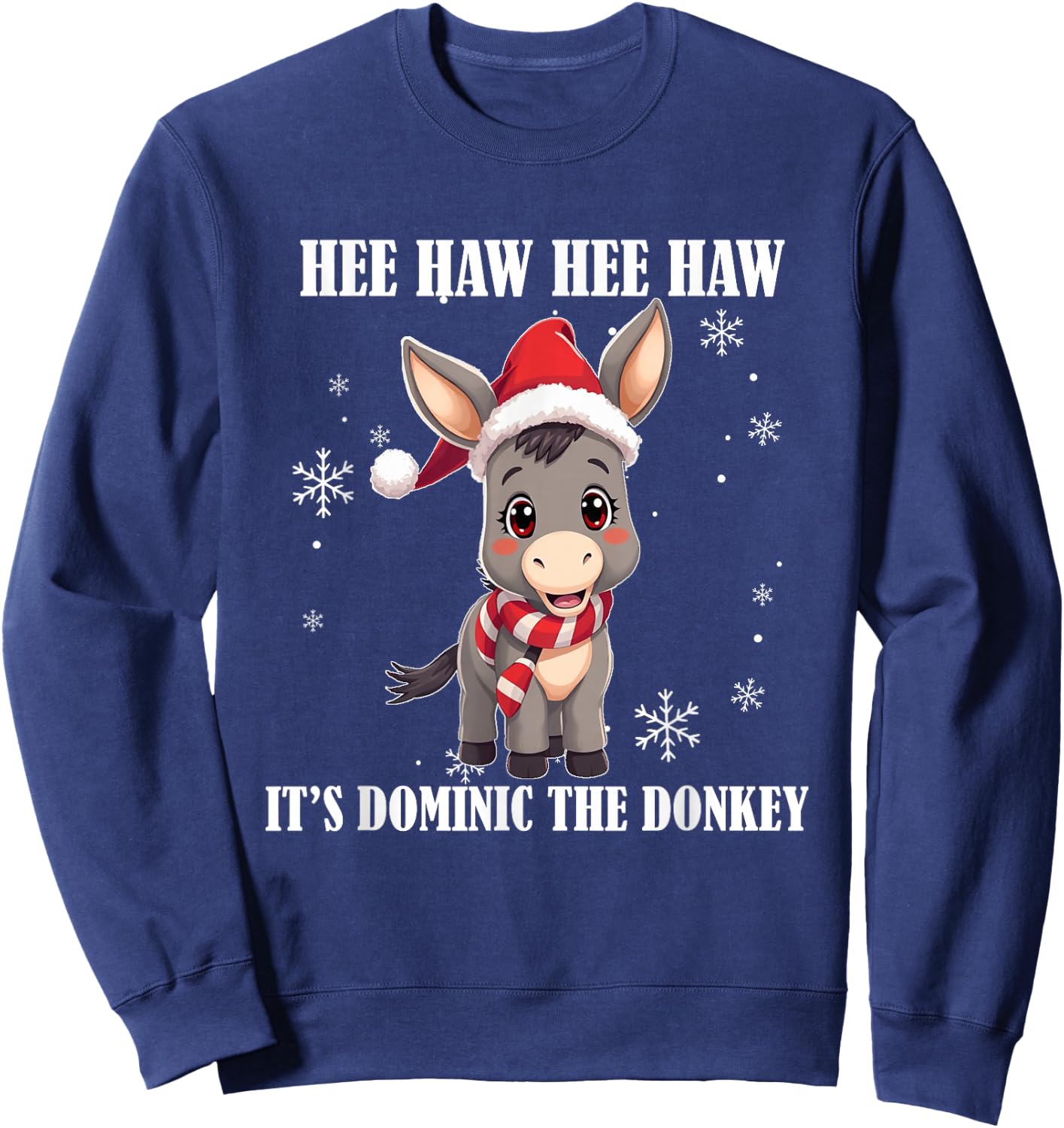Funny Christmas Italian Christmas Donkey Dominic The Donkey Sweatshirt - Sweatshirt | Navy