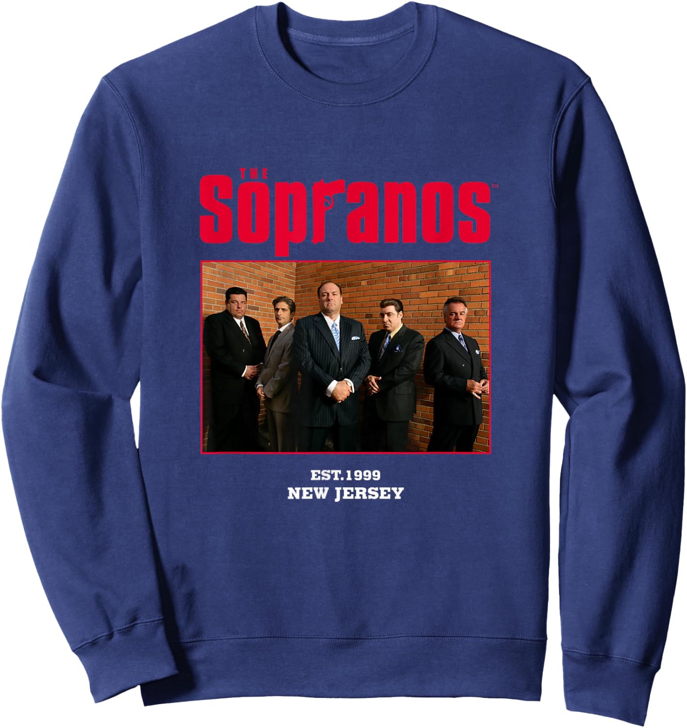 Sopranos, New Jersey team broadcasts Crime photo series Sweatshirt - Sweatshirt | Navy