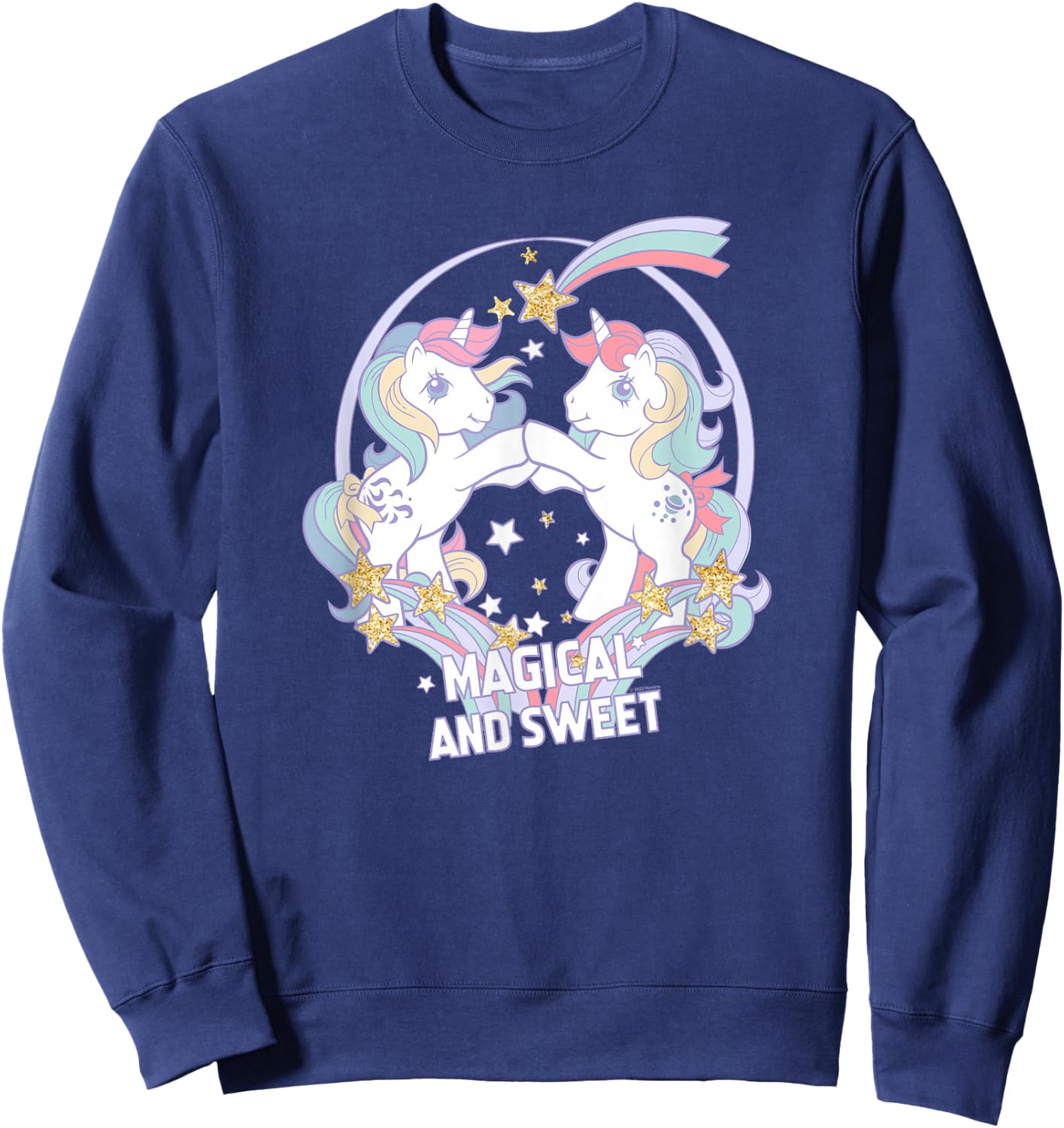 My Little Pony Retro Magical and Sweet Original Pony Friends Sweatshirt - Sweatshirt | Navy