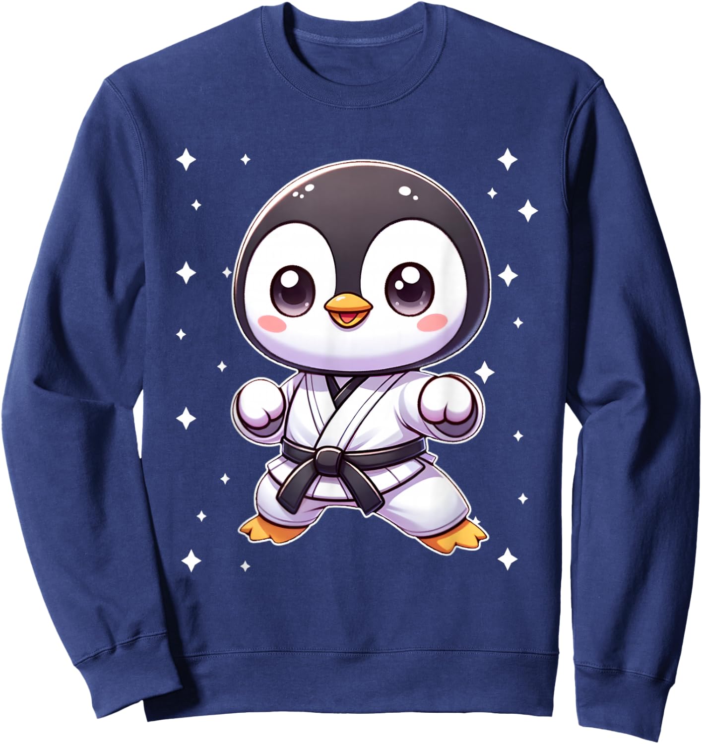 Cute kawaii karate penguin Martial Arts Sweatshirt - Sweatshirt | Navy