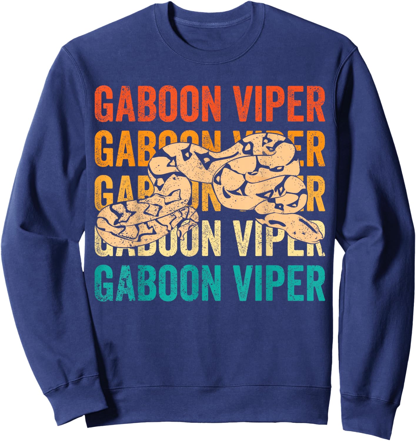 Gaboon Viper Retro Sweatshirt - Sweatshirt | Navy