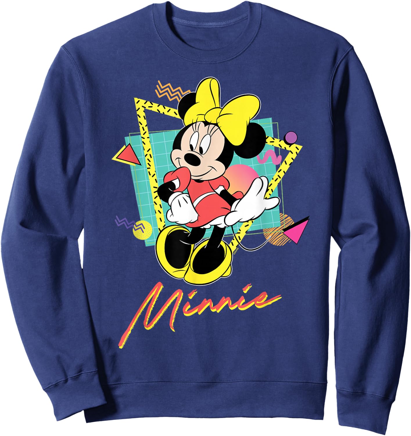 Disney Minnie Mouse Retro ’90s Couples Matching Valentine’s Sweatshirt - Sweatshirt | Navy
