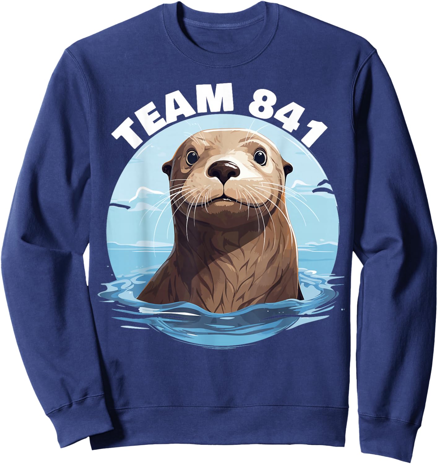 841 Surfing Otter 841 Otter Team 841 California Otter 841 Sweatshirt - Sweatshirt | Navy