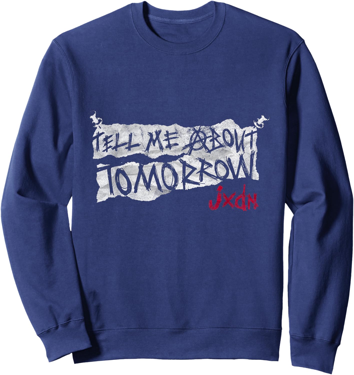 jxdn - TMAT Pinned Sweatshirt - Sweatshirt | Navy