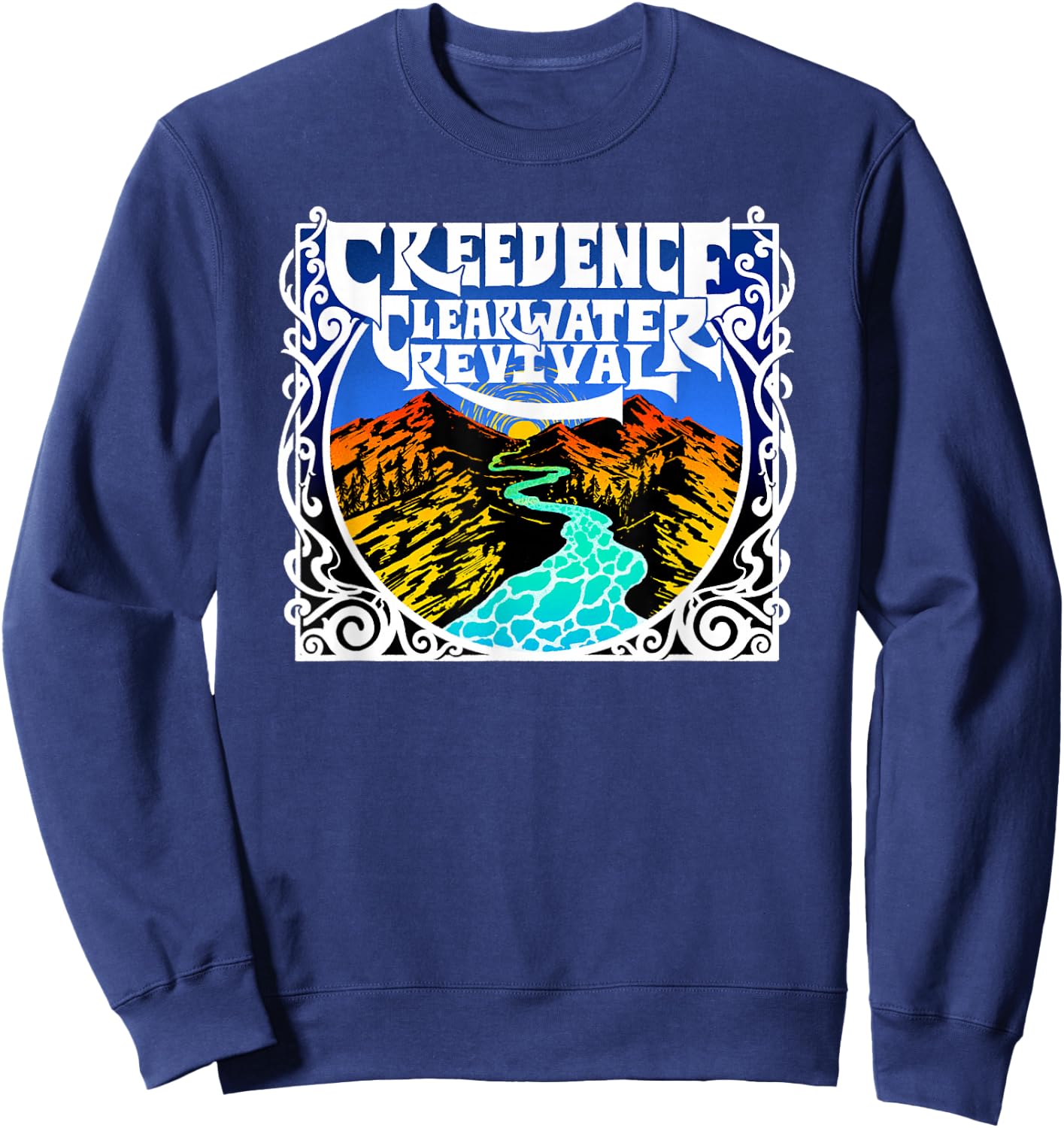 Creedence Clearwater Revival River , blue Sweatshirt - Sweatshirt | Navy