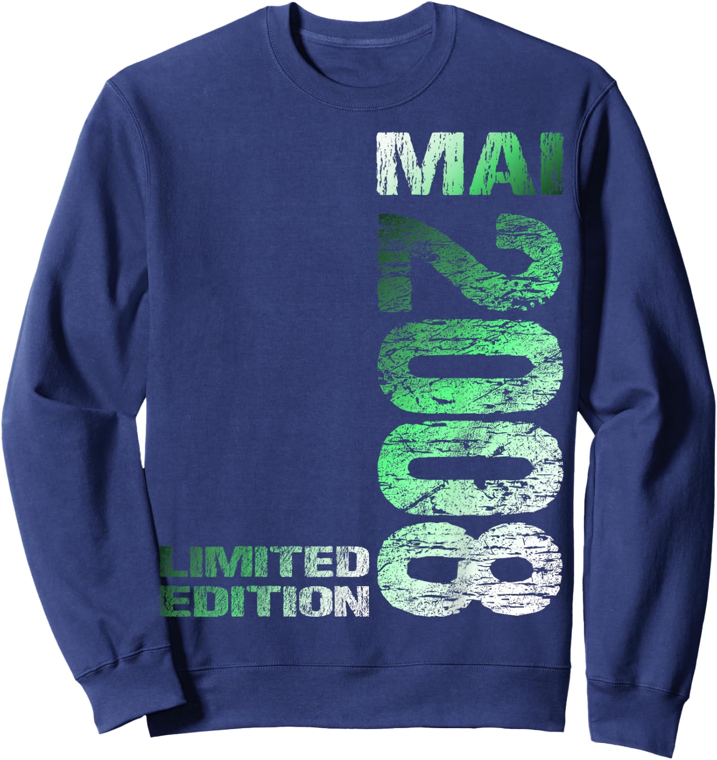 Mai 2008 Junge Mädchen 18. Geburtstag Limited Edition 18 Sweatshirt - Sweatshirt | Navy